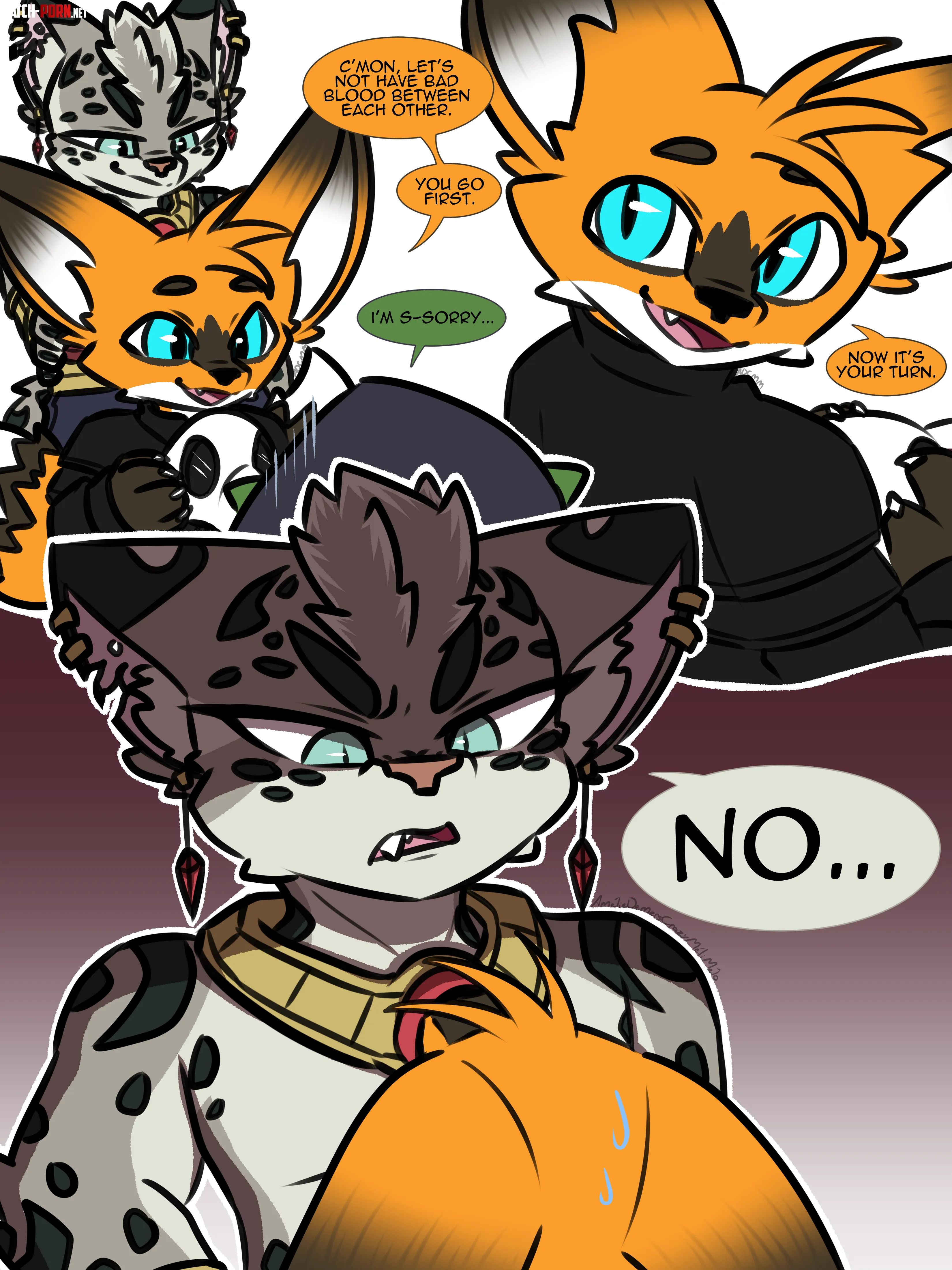 For Hire DnD Say Sorry Art and Malik c Me by CrazyMeliMelo