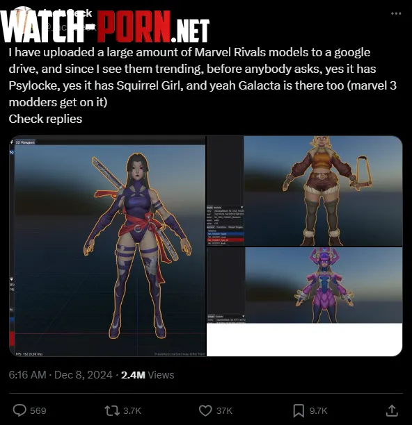 Someone already ripped the models Marvel Rivals by Aki008035