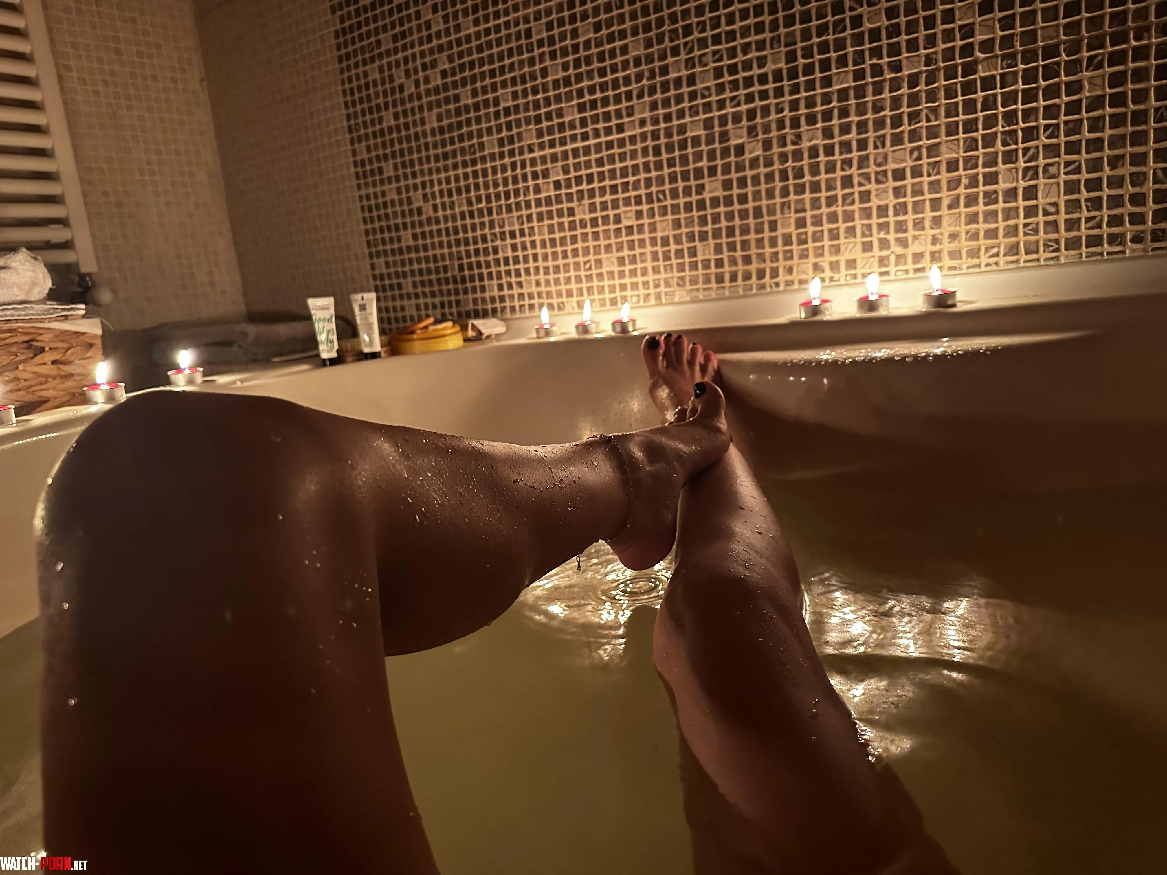 My legs and candles by VanessaOssry