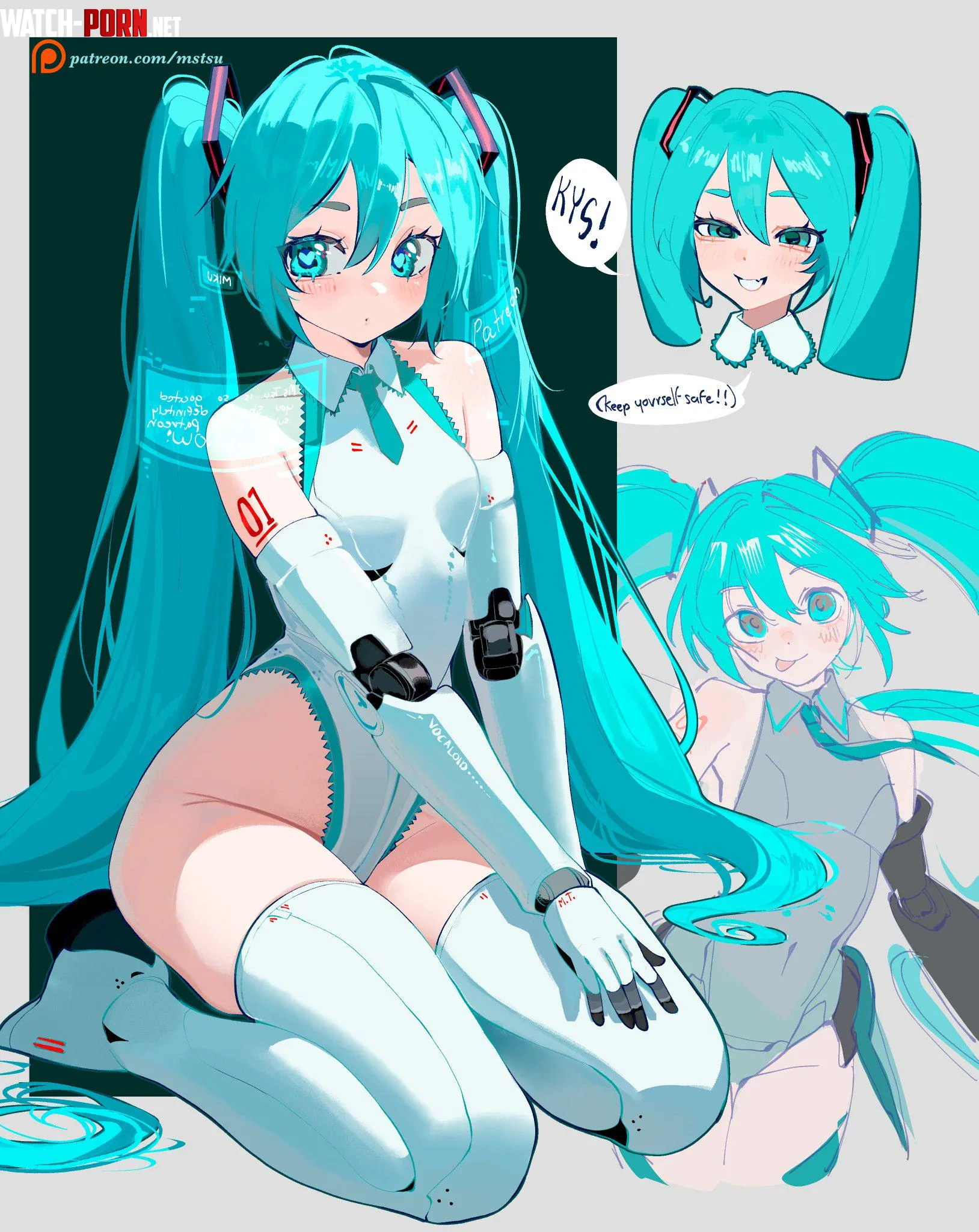 Hatsune Miku by mstsu by Faoovo