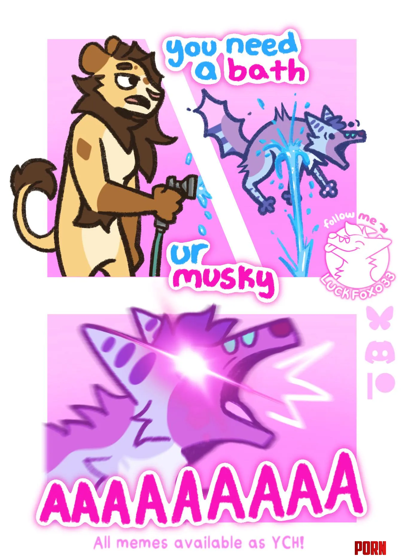 Muskyhusky  OC by LuckFoxo33