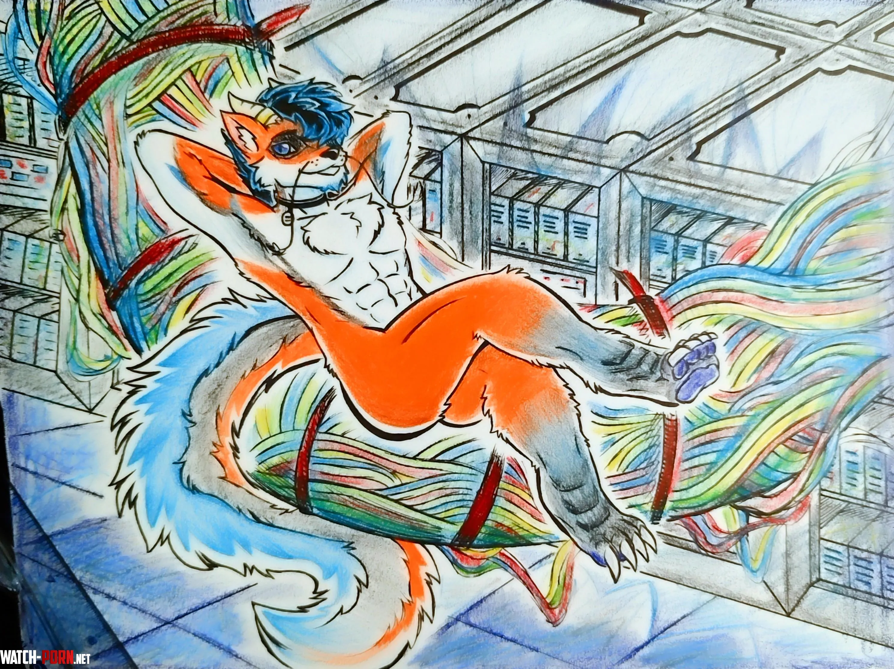 Comm done for CulturalSalamander29 hanging in the server room by justgotcsp