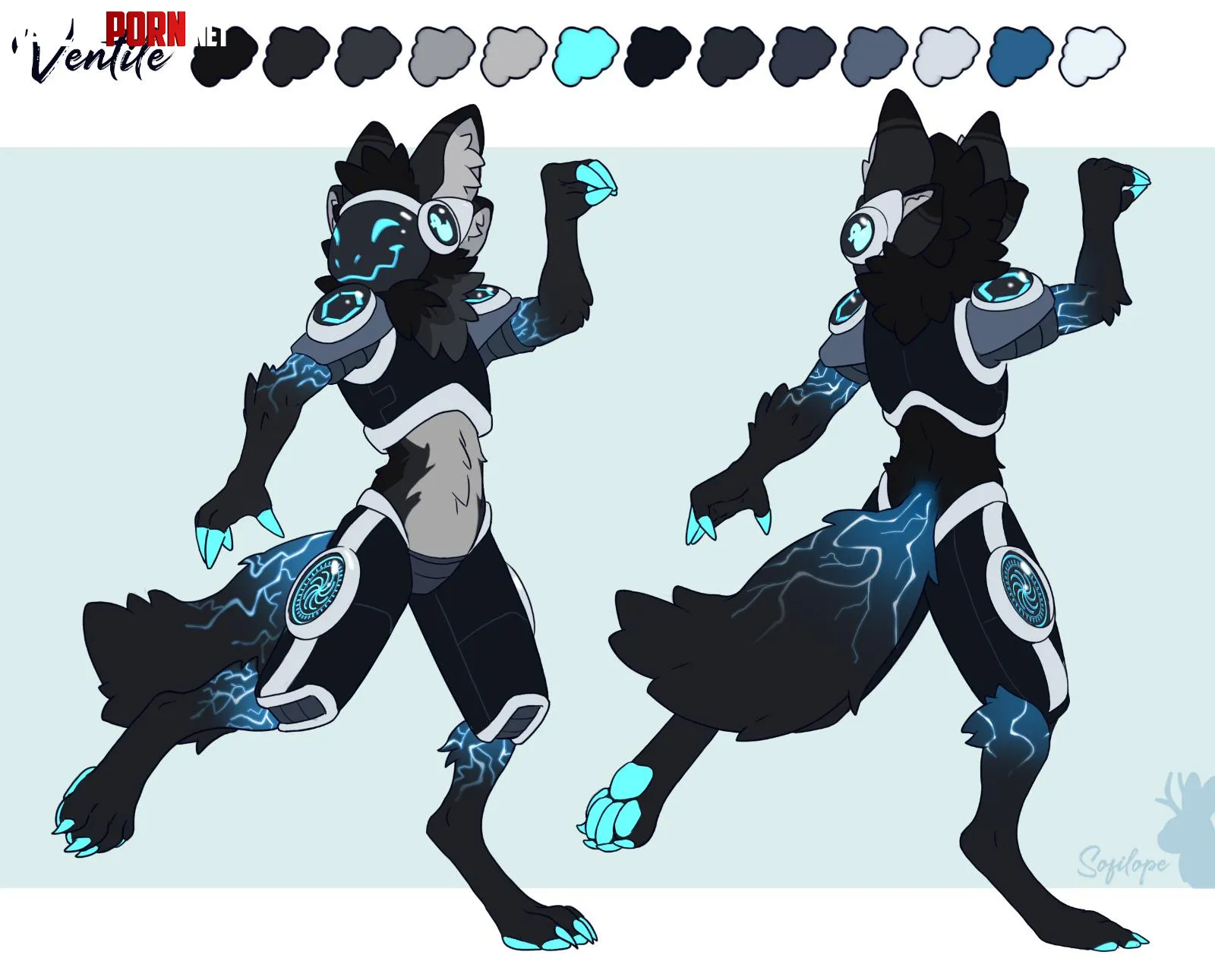 Ref sheet for VentileLorbet by sofilope