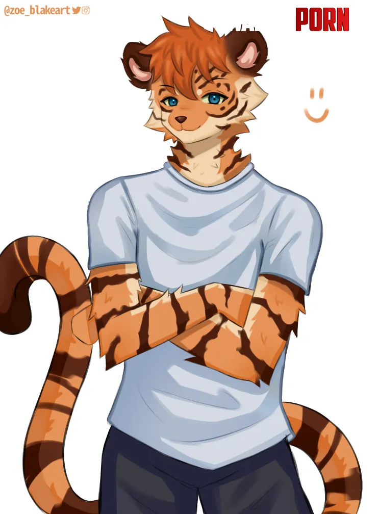I think he liked you  Art by me by Zoe_BlakeArt