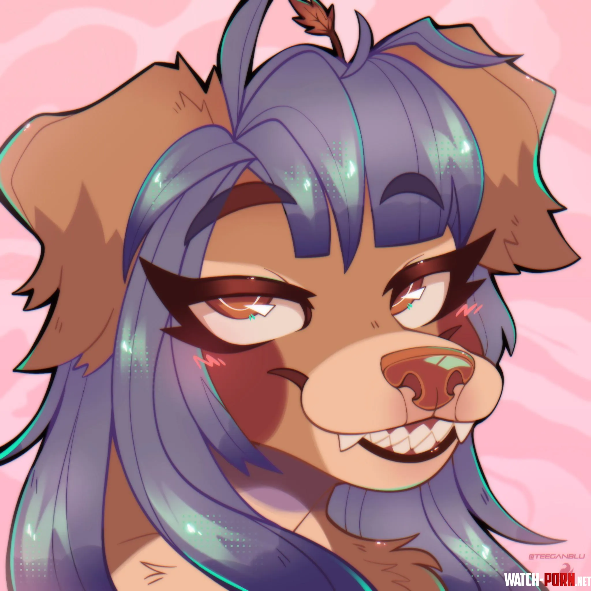 Smile Icon commission  art by me teeganblu  by Teeganblu