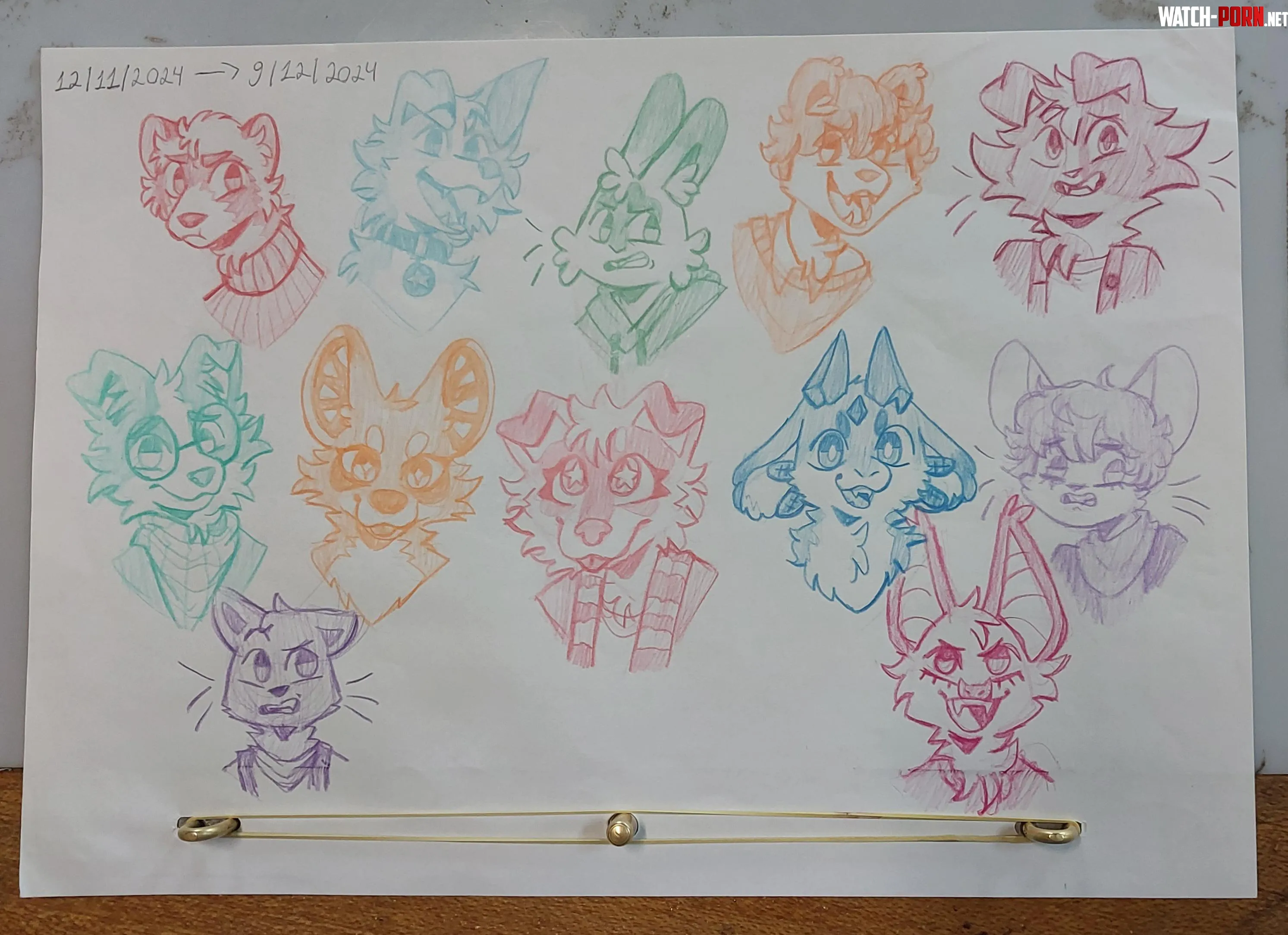 Colorful furries part 2 art by me  by Re_not_Rob