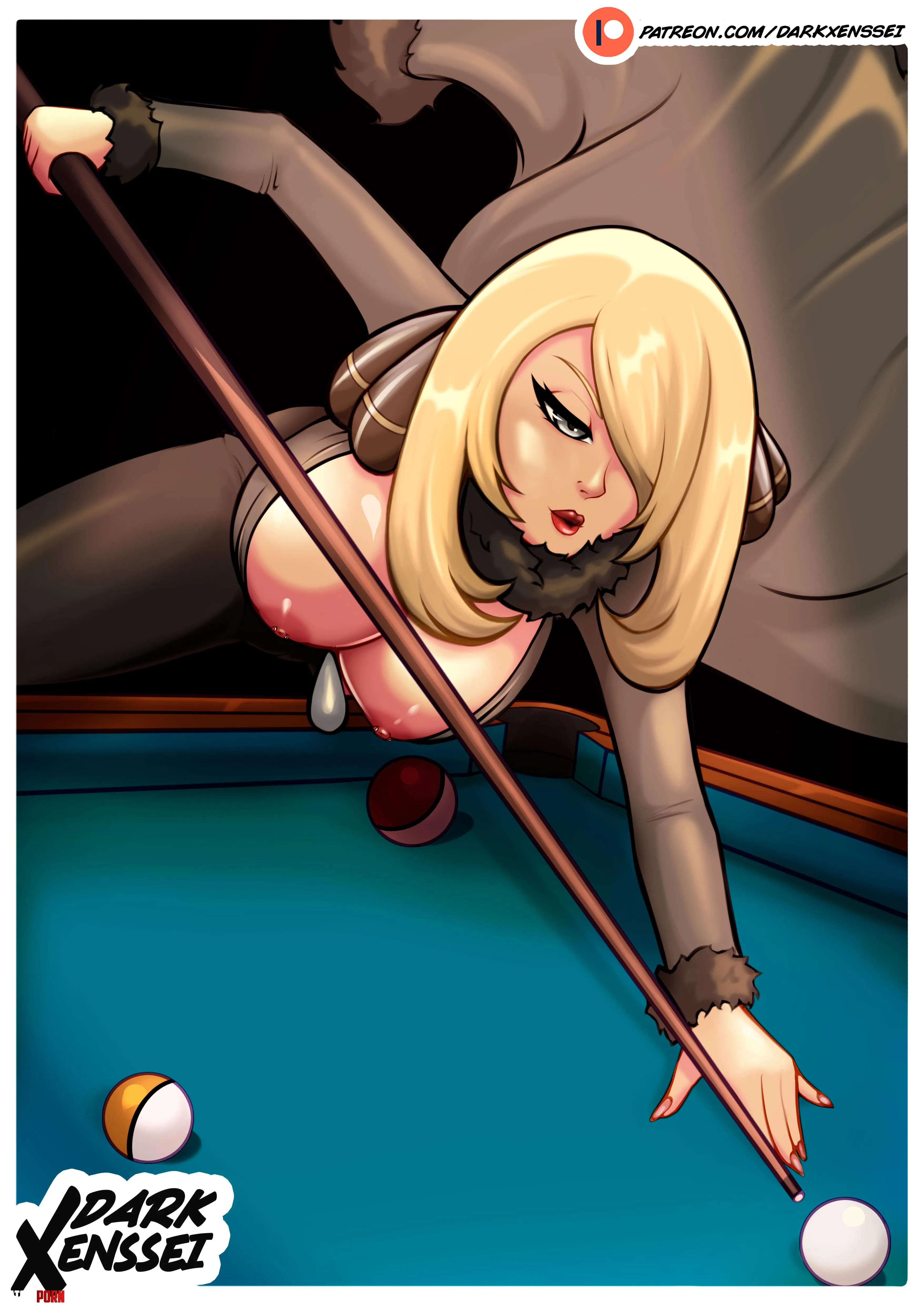 Cynthia Billiards DarkXenssei Pokemon by DarkXenssei