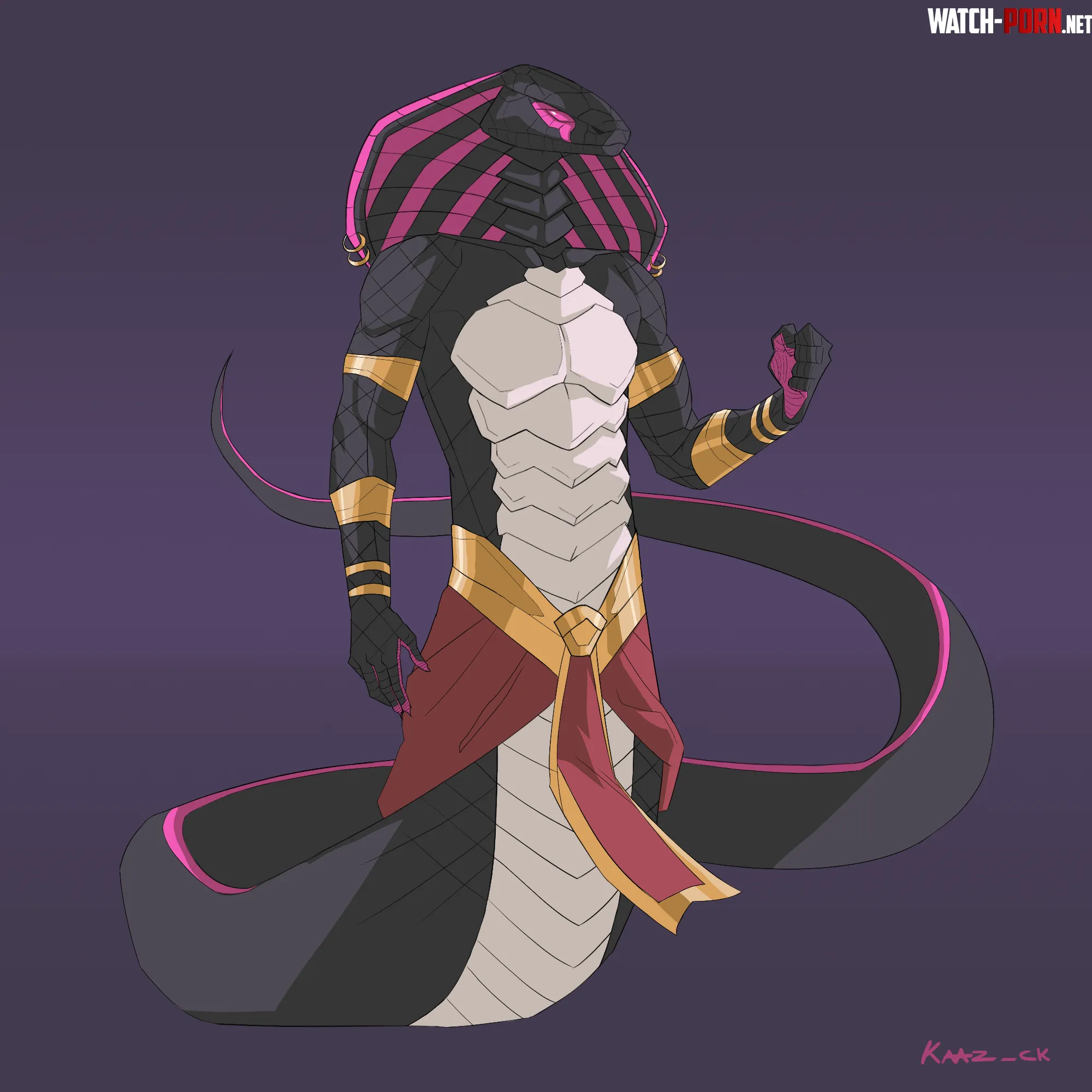 i should draw another snake guy Art by me by Kaaz_ck