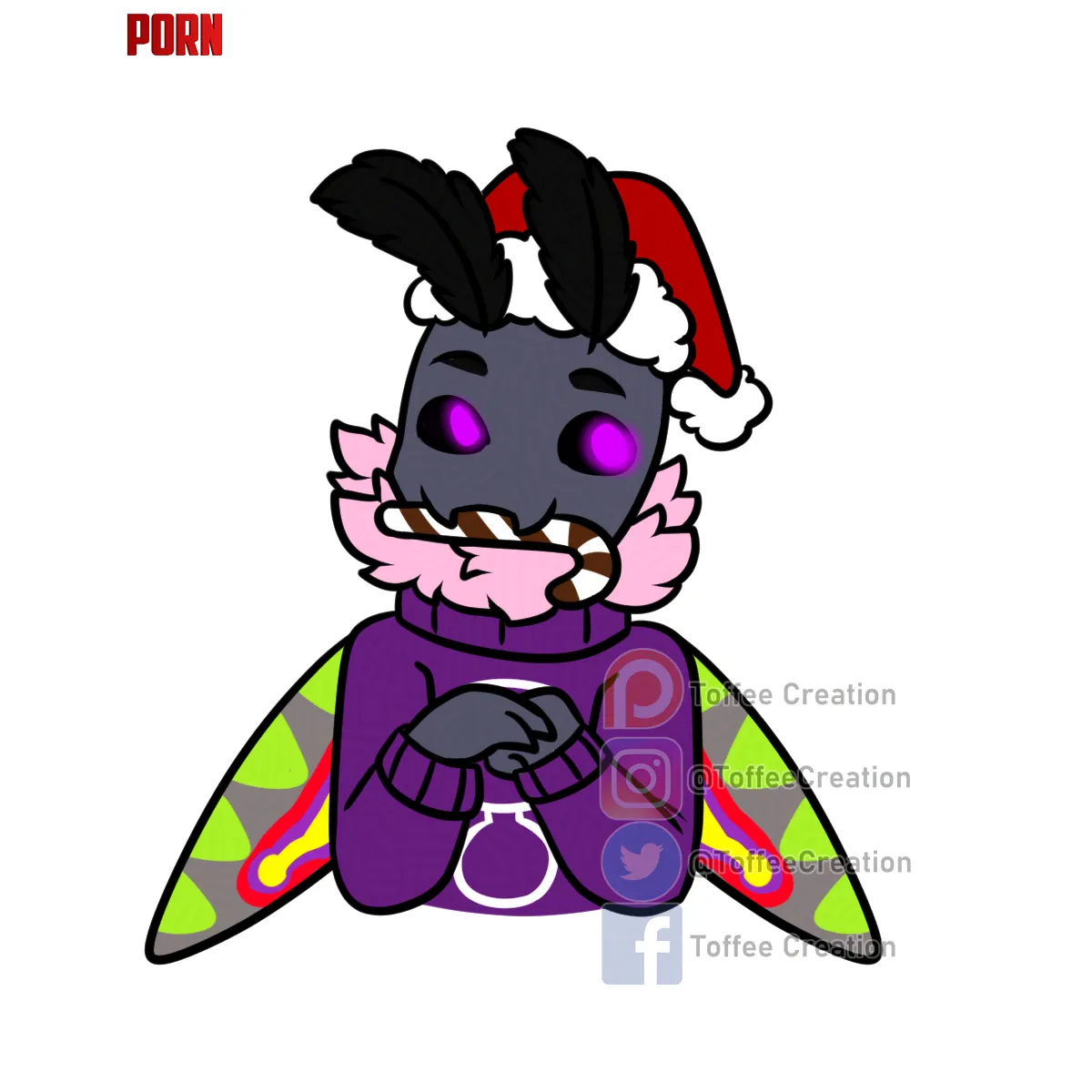 Candy Cane YCH Work by ToffeeCreation