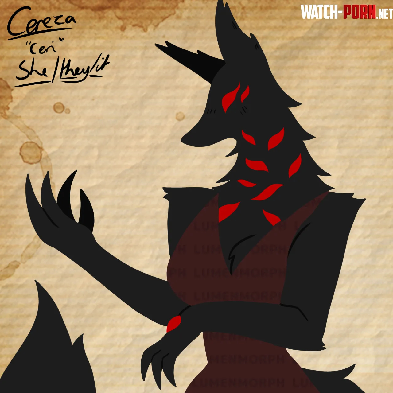 Heres some art of my newest sona oc by RouxSoul956