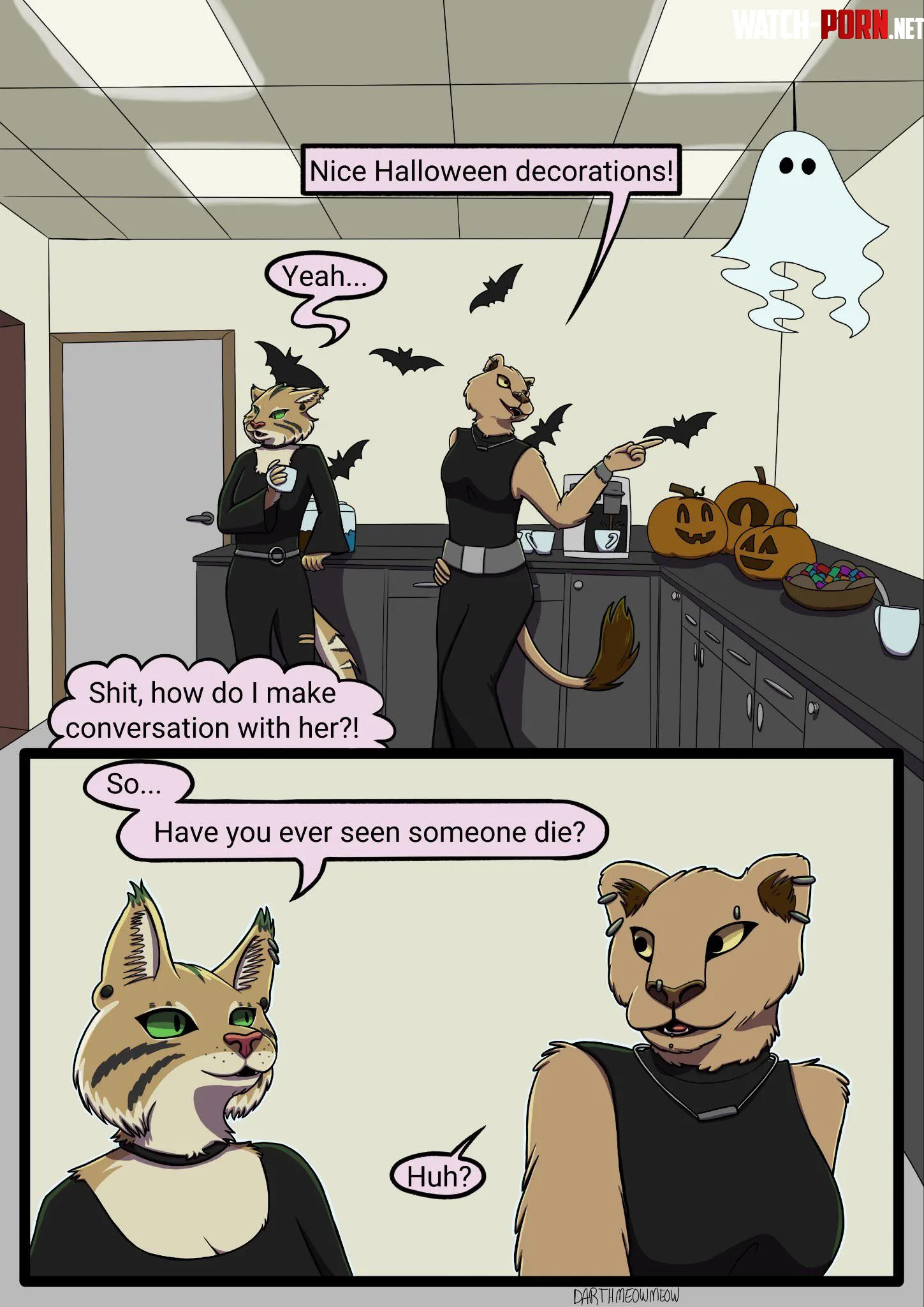 The Spooky Question art by me by MichaelTheJackelope