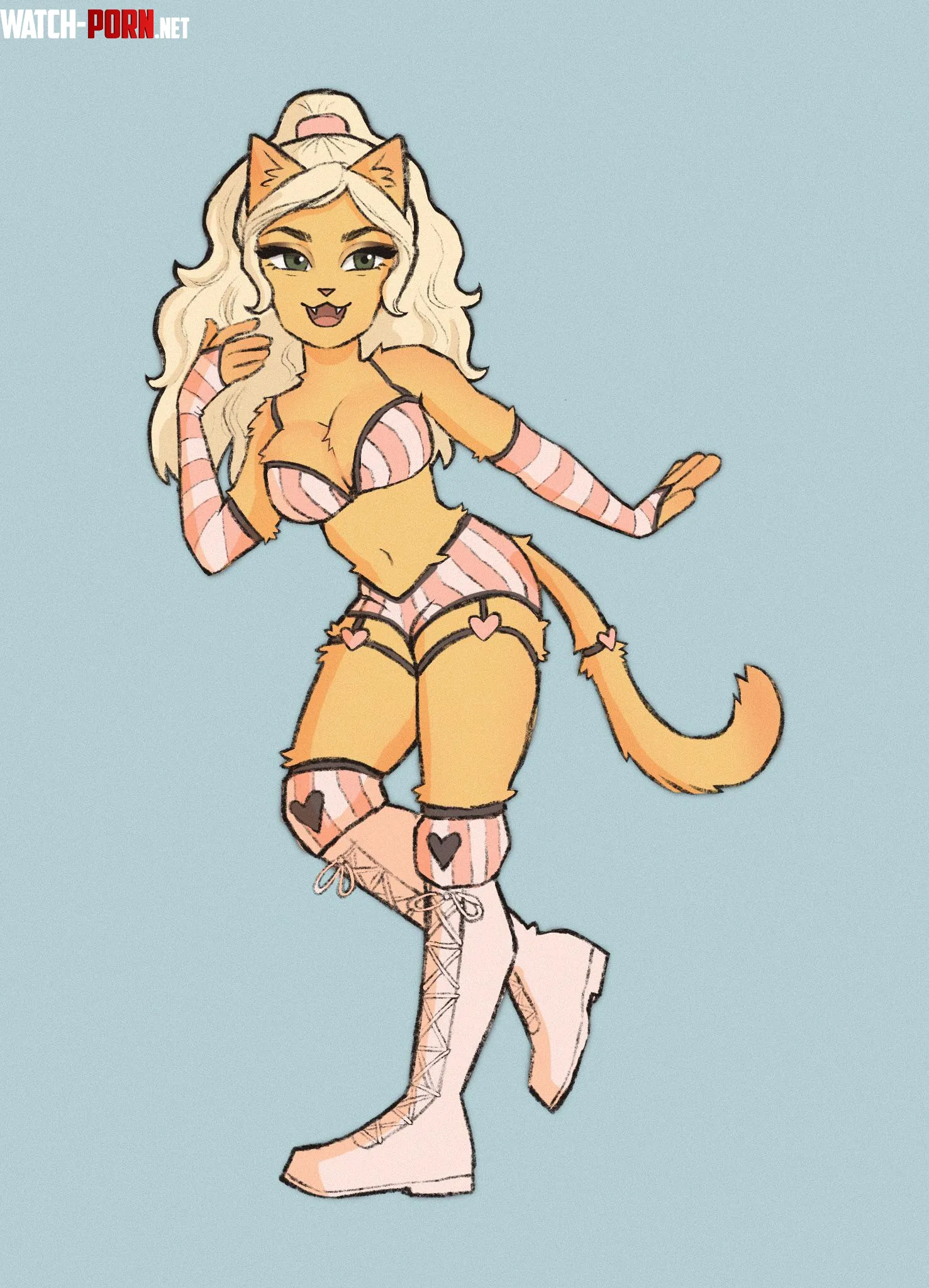 QTiffany Stratton wwe fanart by me by forest-fur