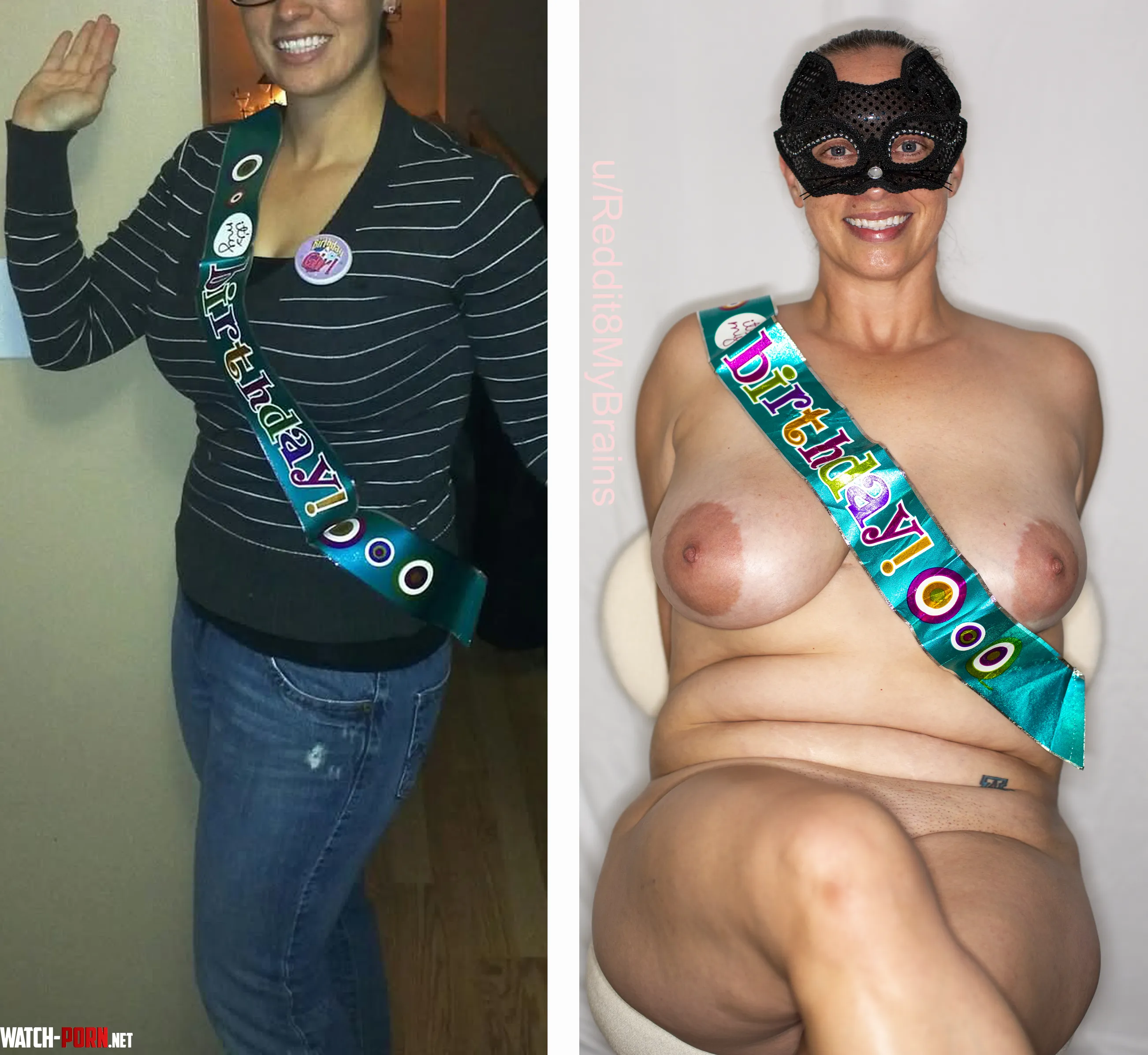 Todays my birthday 27 vs 40 years old Now that Im 40 Im officially old but hopefully still fuckable by Reddit8MyBrains