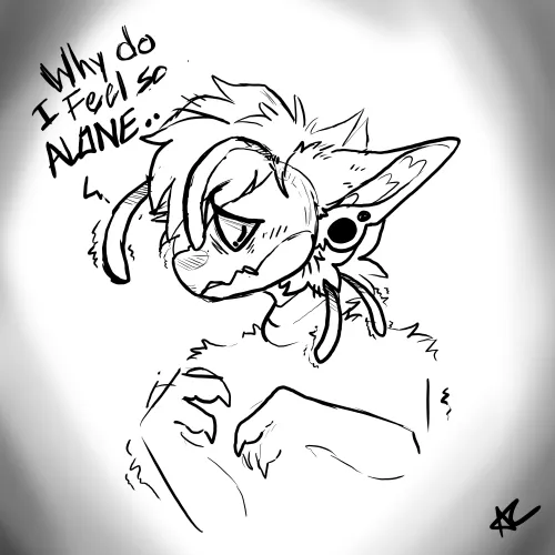 Thumbnail Alone Feelings Art by Zero-The-Prizimix