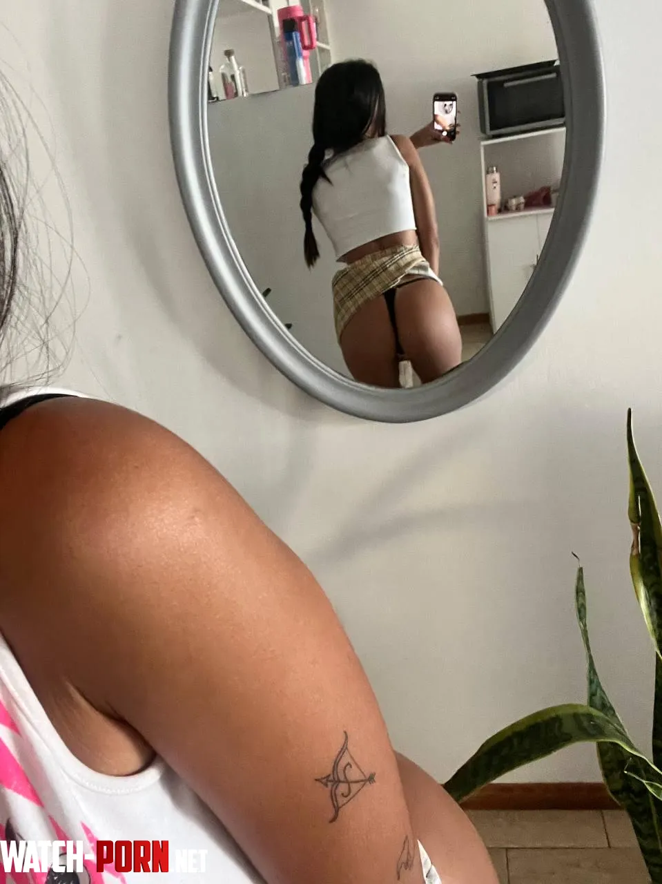 Ass skirt or assless chaps Let me know which one you prefer  by charming_miaa