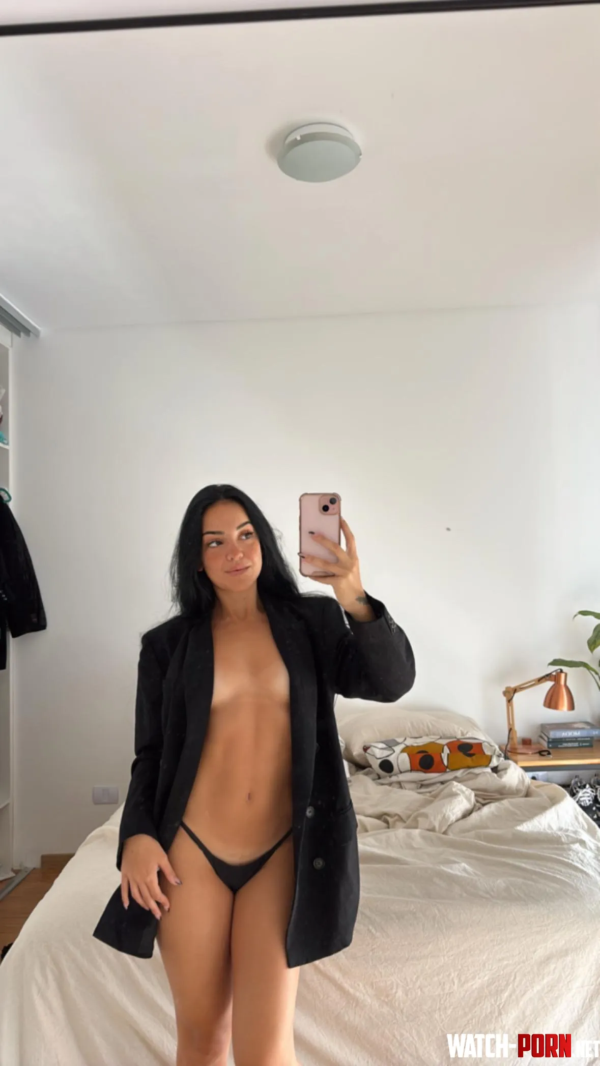 black coat and underwear combo by SweetBunnyMia