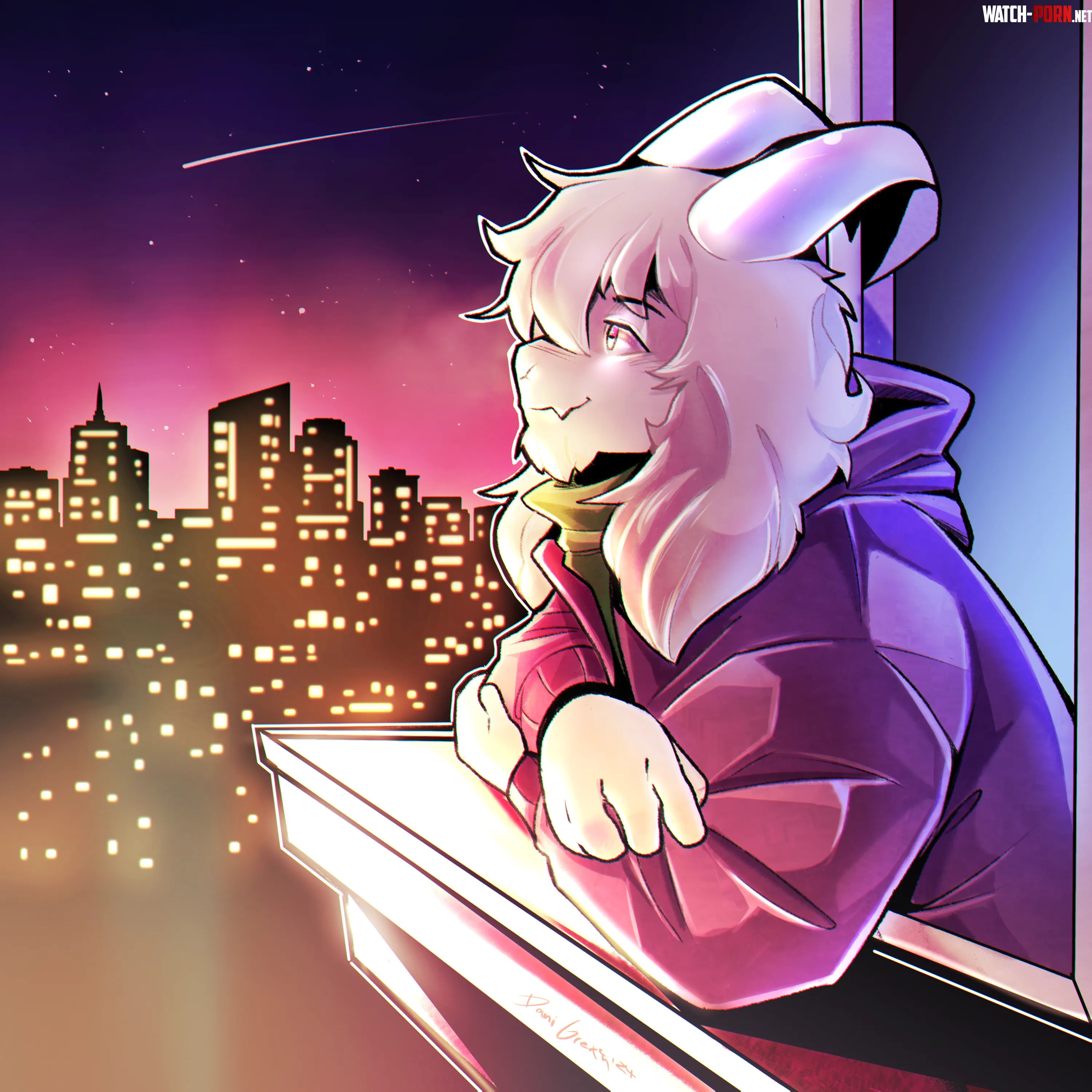 Commission of Lofitale for ArcSparkAsriel  an Asriel Vtuber on Twitch I made  by DaniGrex2n