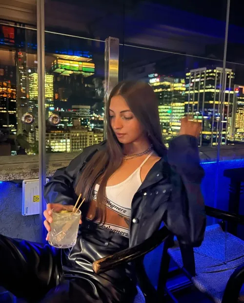 Thumbnail bathplug118 Ventures Out at Night in Sassy Croptop Ensemble