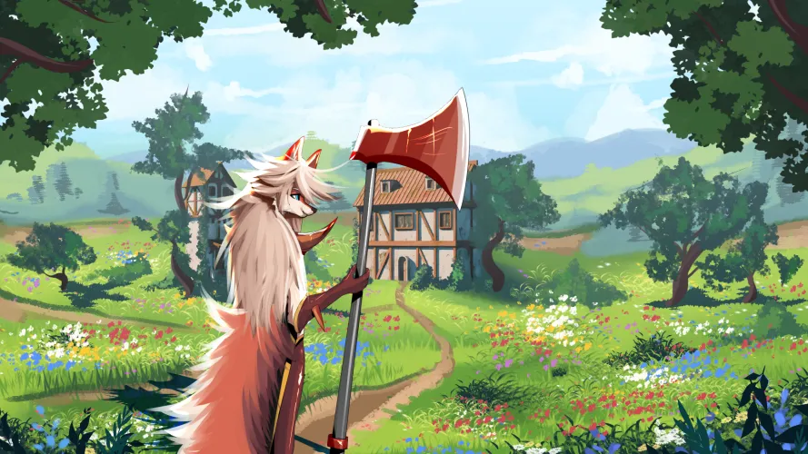Thumbnail Fantasy Landscape YCH Art by LarryMur | furry