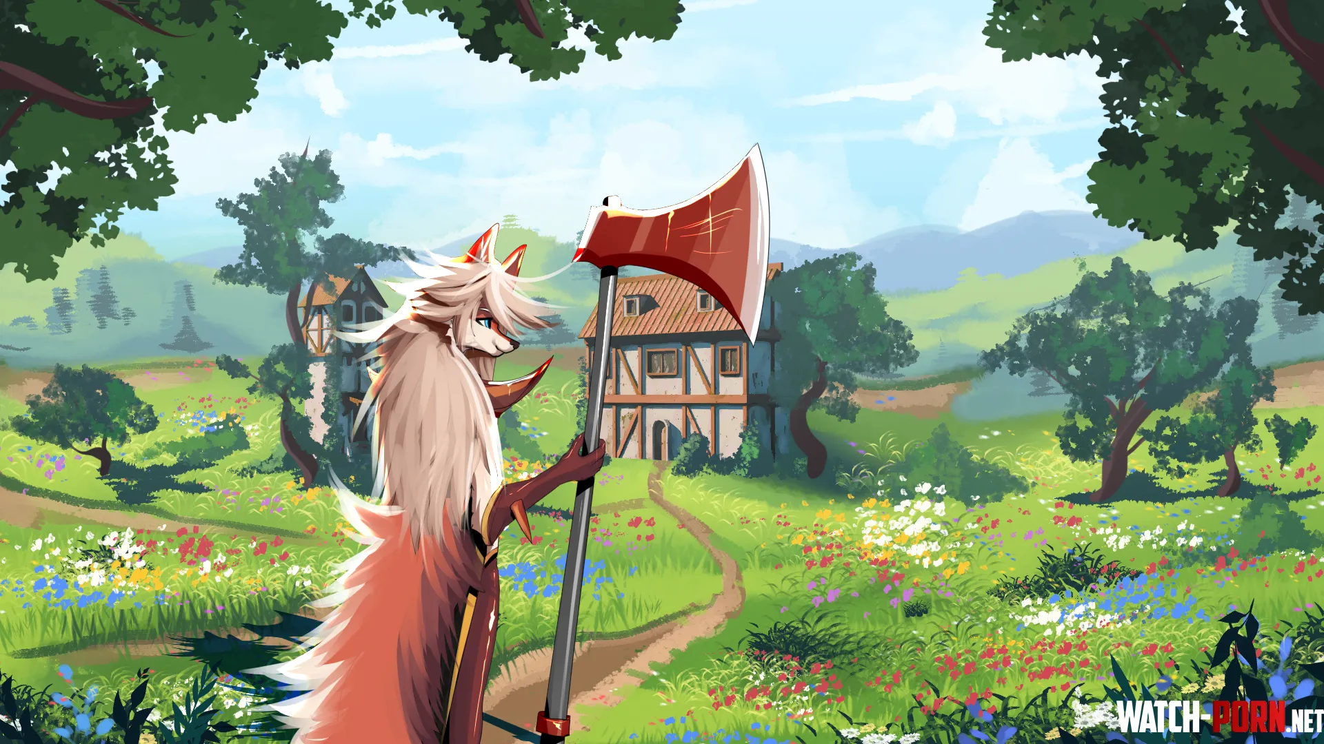  Fantasy landscape YCH art for Pandoji By me catcake5 by LarryMur