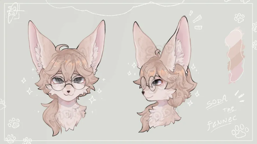 Thumbnail Captivating Drawings of Born_Paint845's Fursona | furry