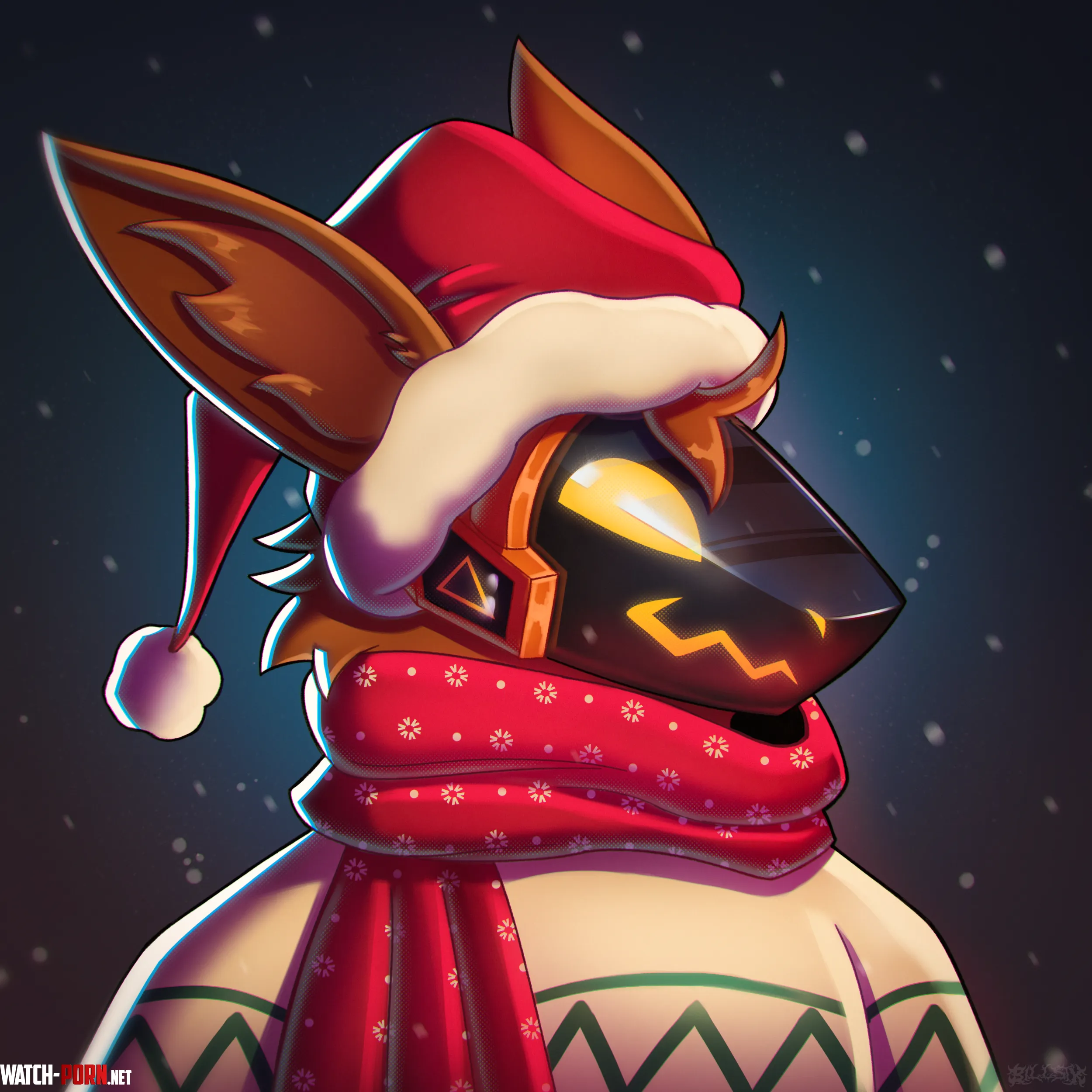 Christmas icon commission comms open more info in the comments by Bill_Starkk