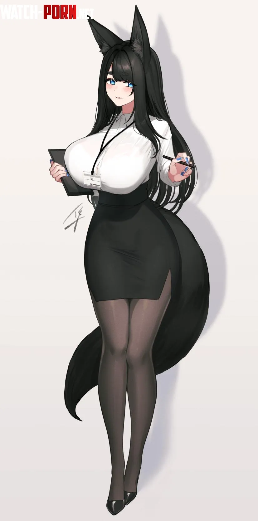 Foxy secretary by Jaxx1992