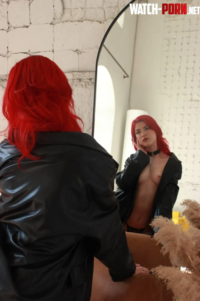  a naked leather jacket is perfect by Lingonberry_Angelic