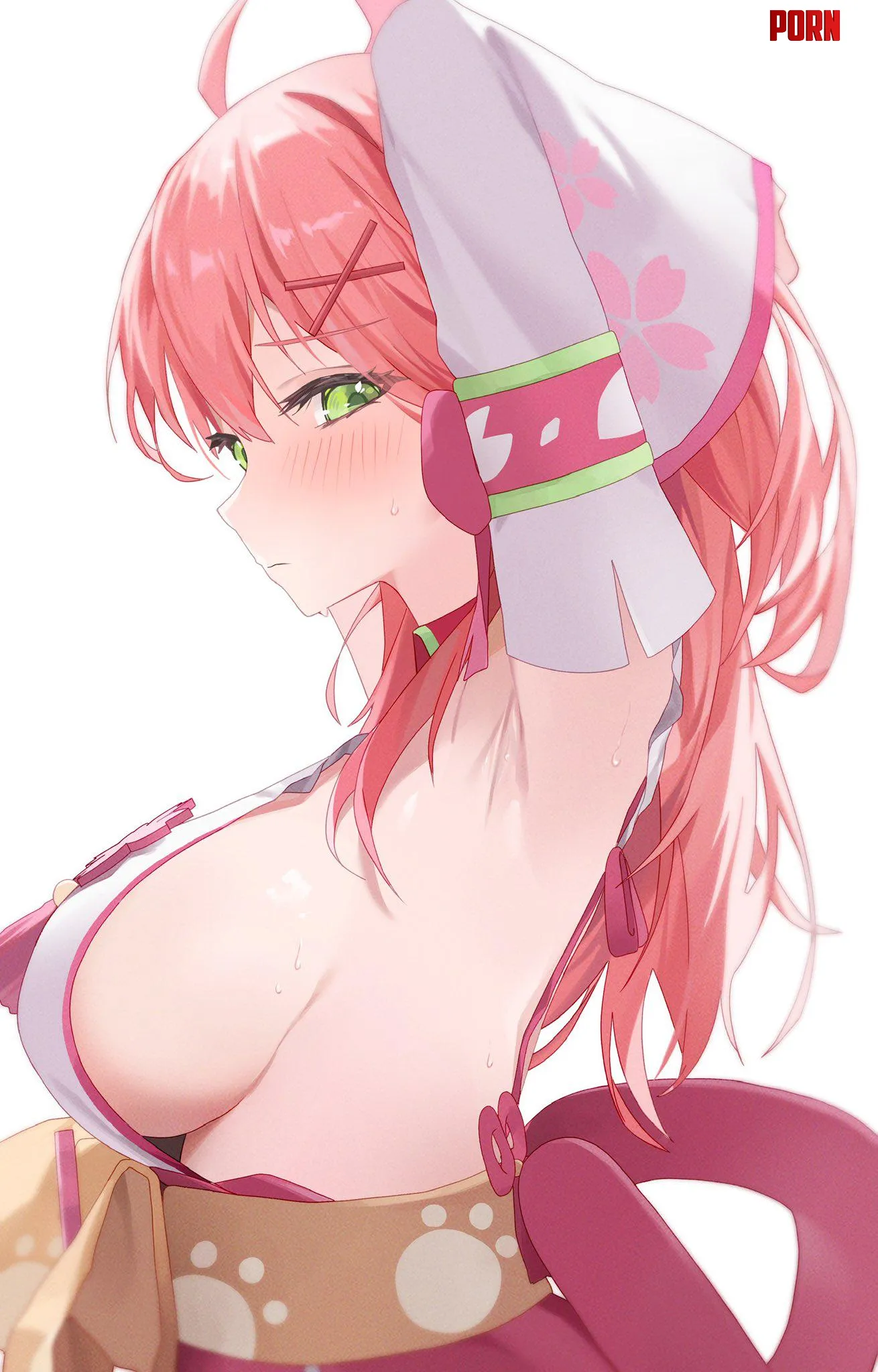 Sakura Mikos lovely sideboob  by marxsander2016