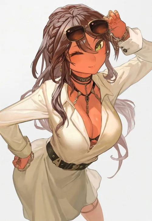 Thumbnail Fashionable Tanned Mommy by DavionMirana | AnimeMILFS