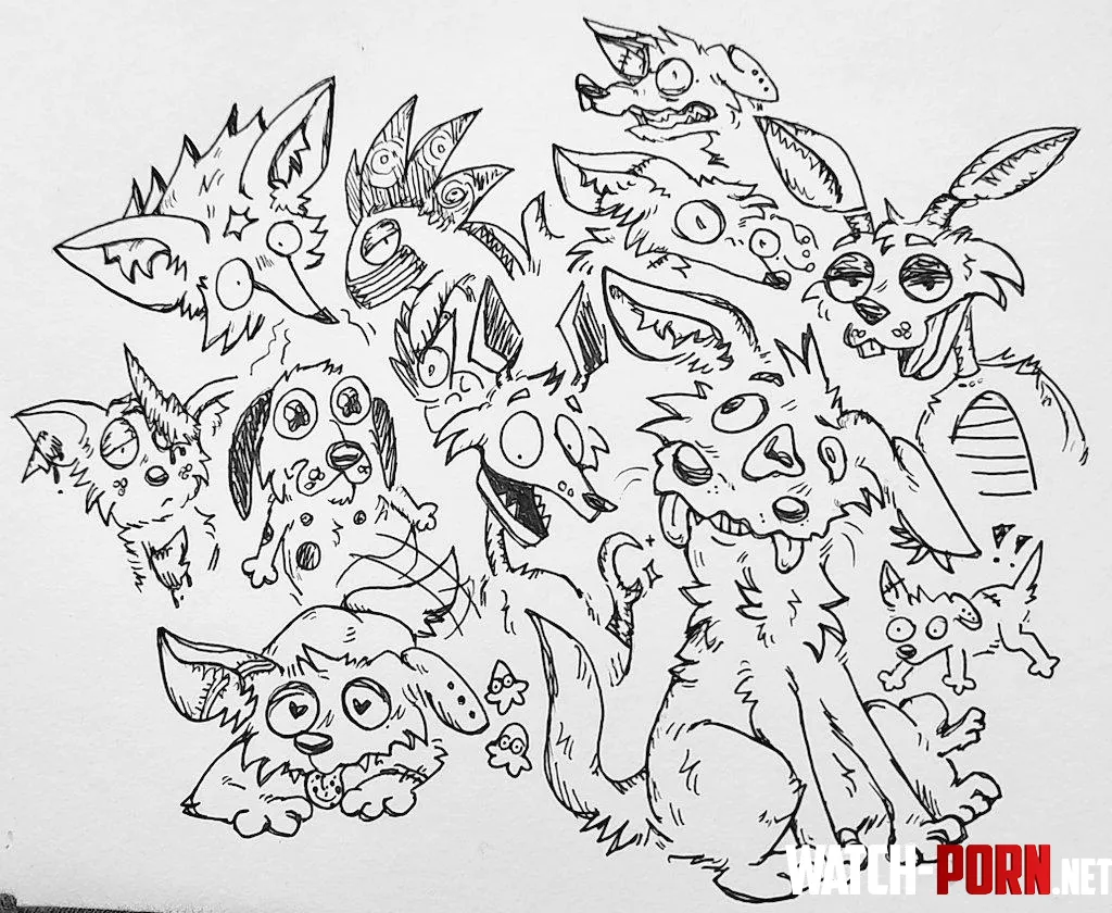 Assorted Furry Doodles by ledyBANG