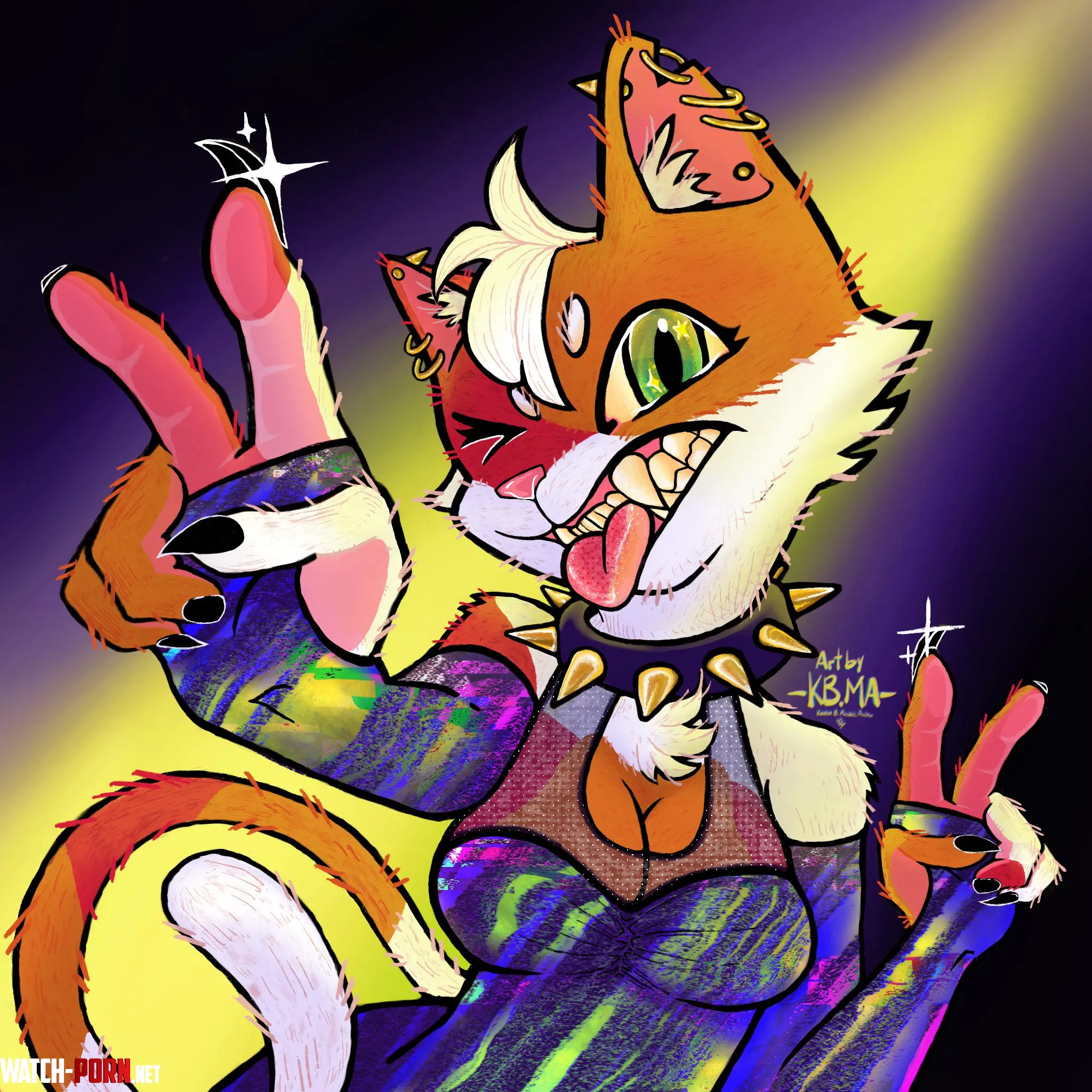 Kitty Rave Girl  by Pretty_boy_botany