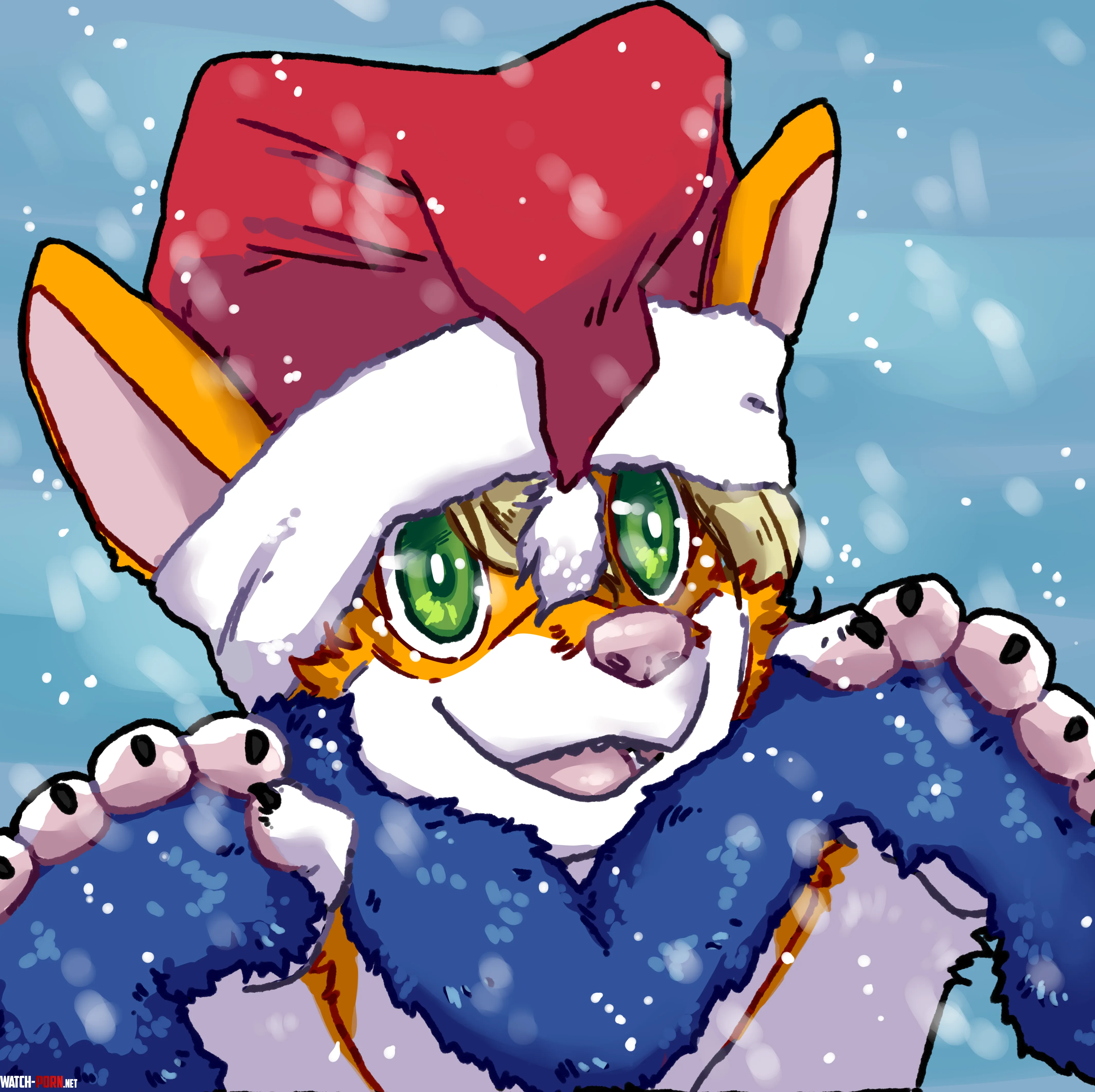 Christmas dawggg my art by karatecorgi