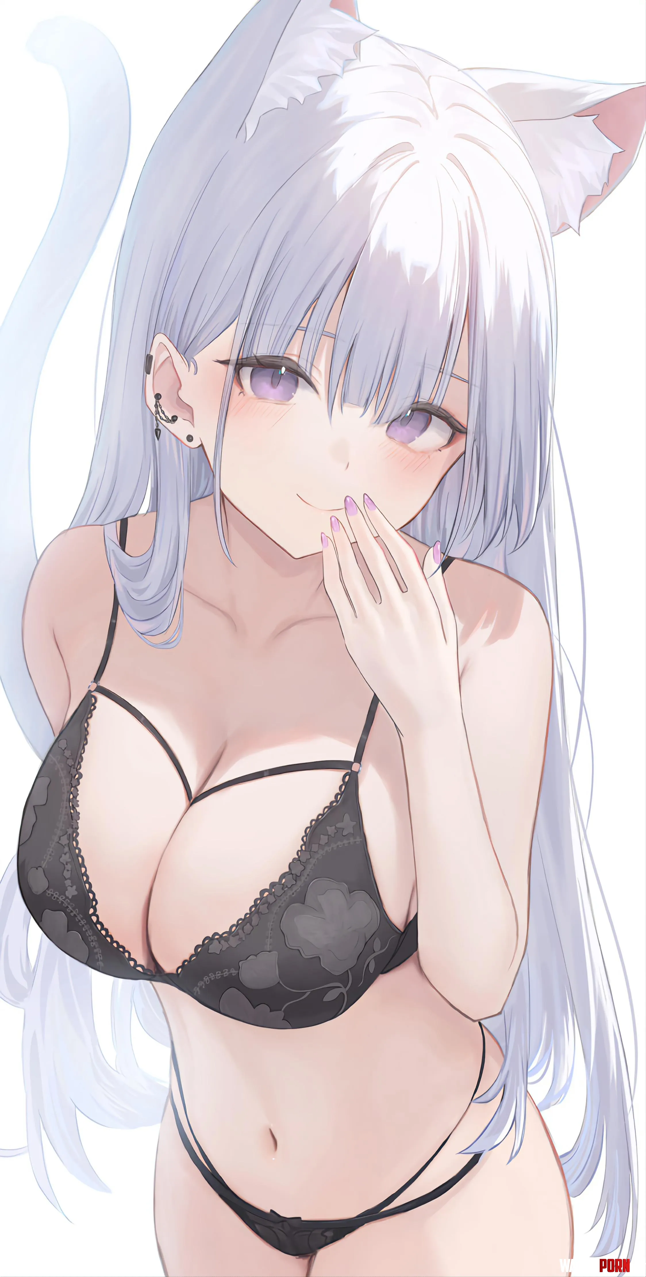 Showing her black lingerie by marxsander2016