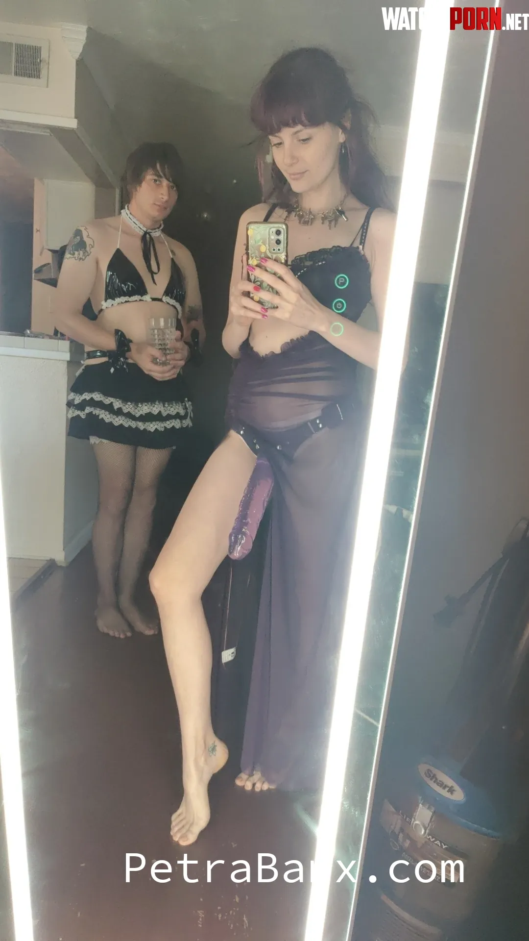 After doing all her chores maybe this sissy deserves my strap by PetraBanx