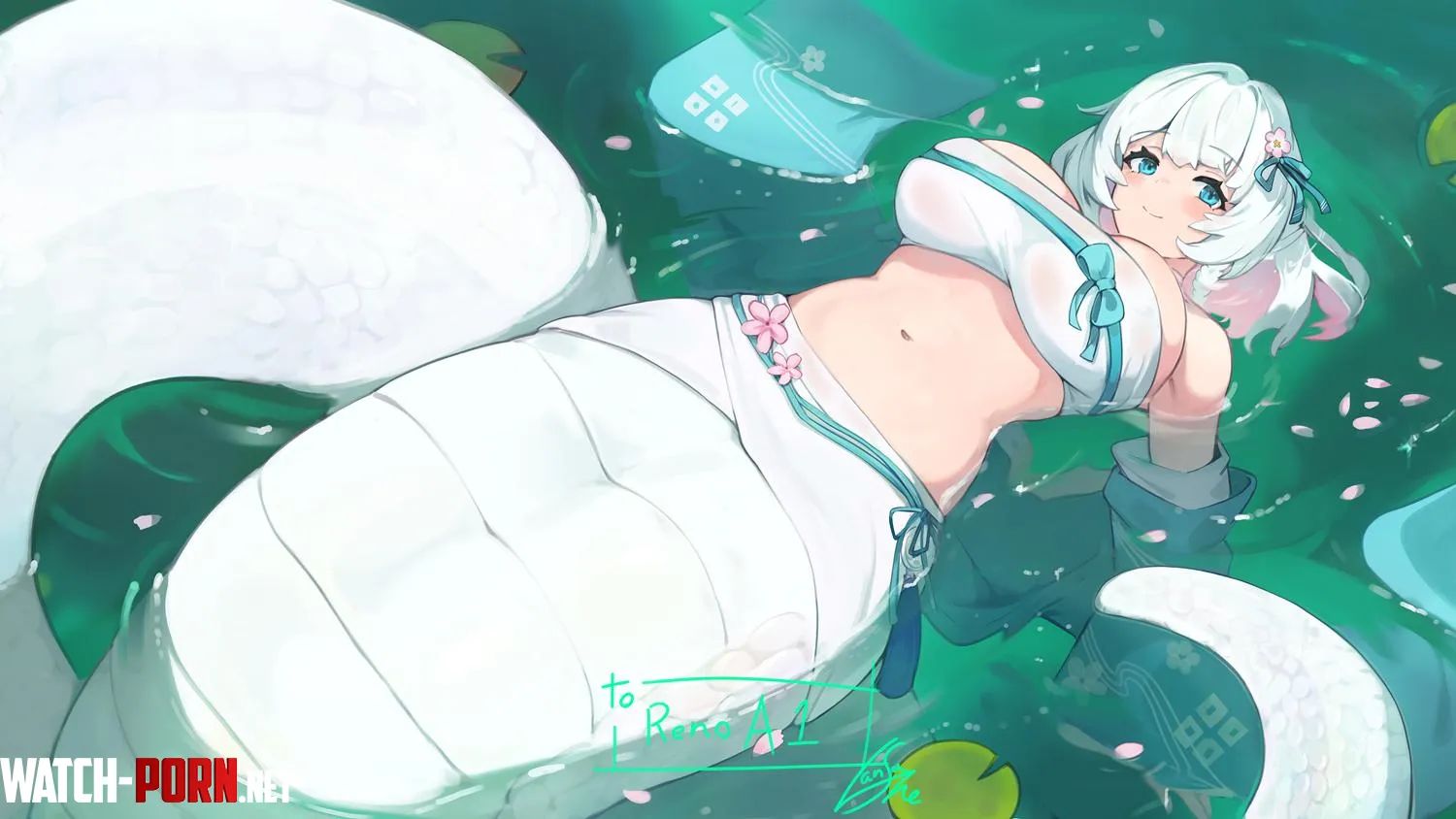 Lamia in a pond by marxsander2016