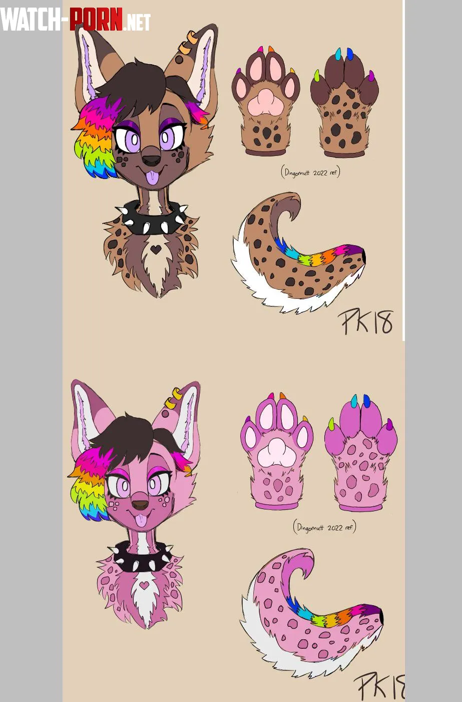 Which color design is better for a fursuit by PocketGoblix