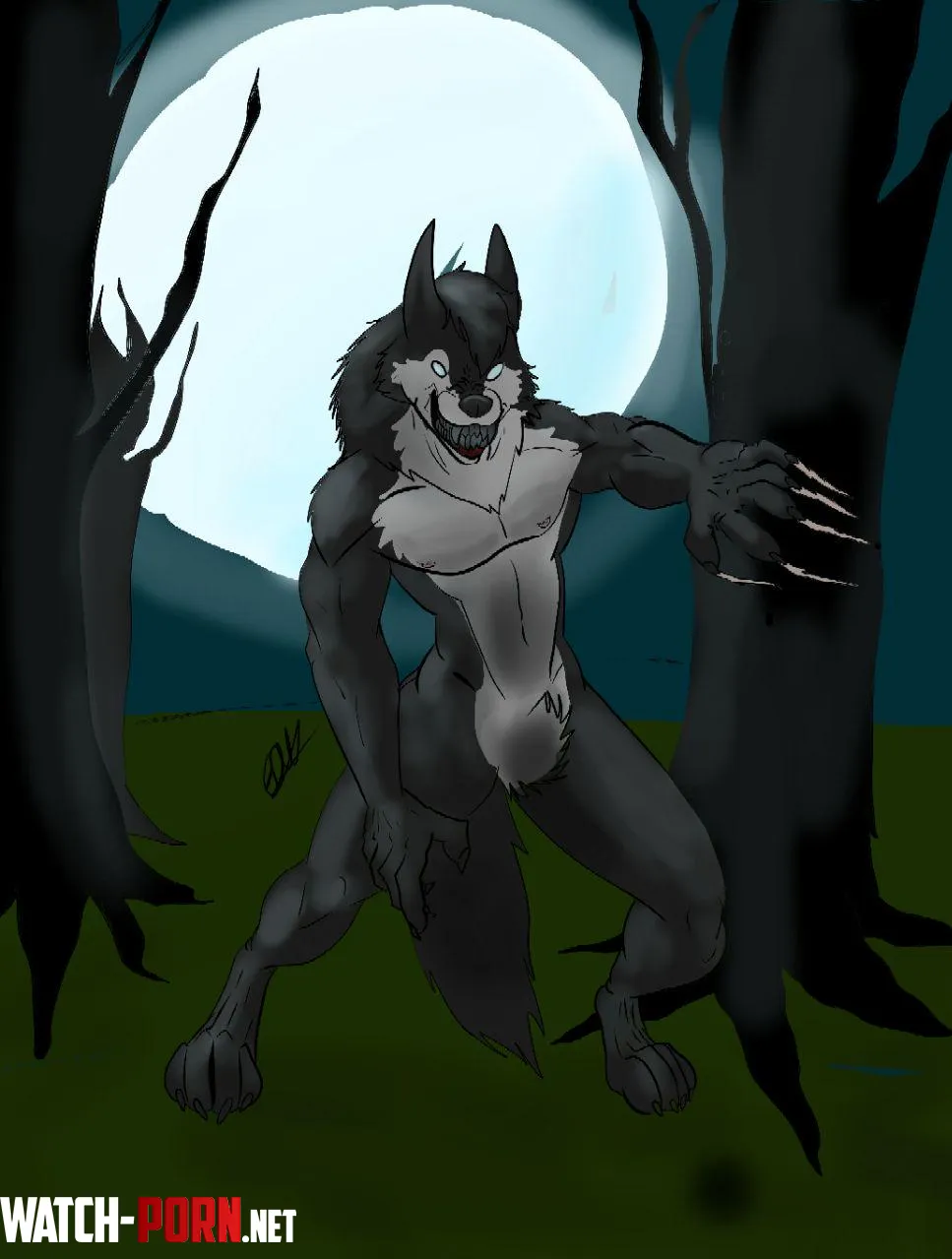 Birthday werewolf by myself by GarDaWolf