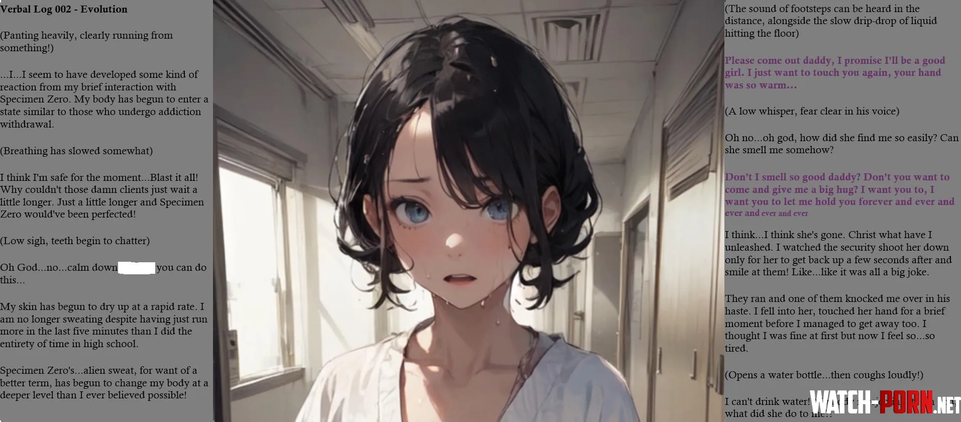 Project HGR Hugger Verbal Log Mysterious Speaker Experiment GONE WRONG Sweat First Sign Of Infection Incest Yandere by Zamairiac
