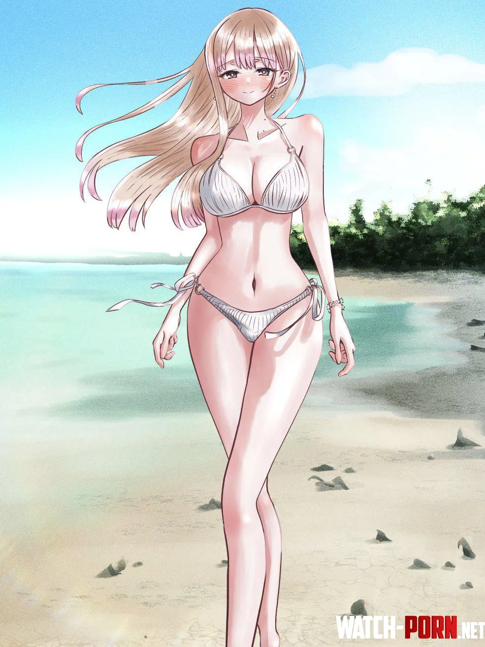 Gal Anna Yamada Walking On The Beach The Dangers In My Heart by Csxc