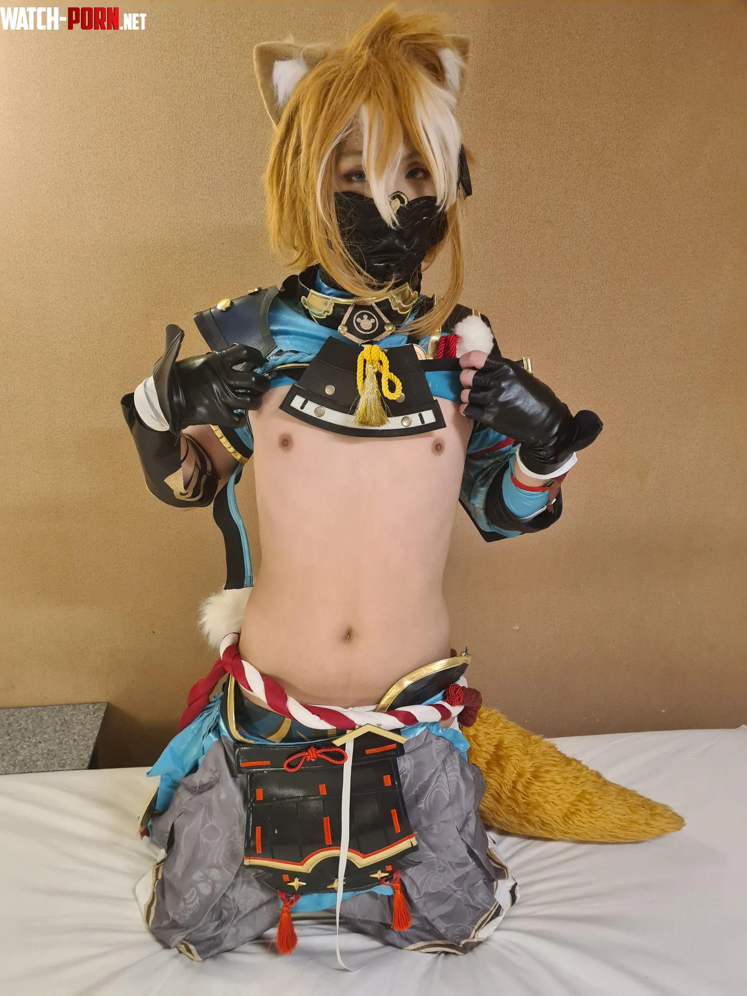 Genshin Gorou cosplay by sweetlittlefemboy