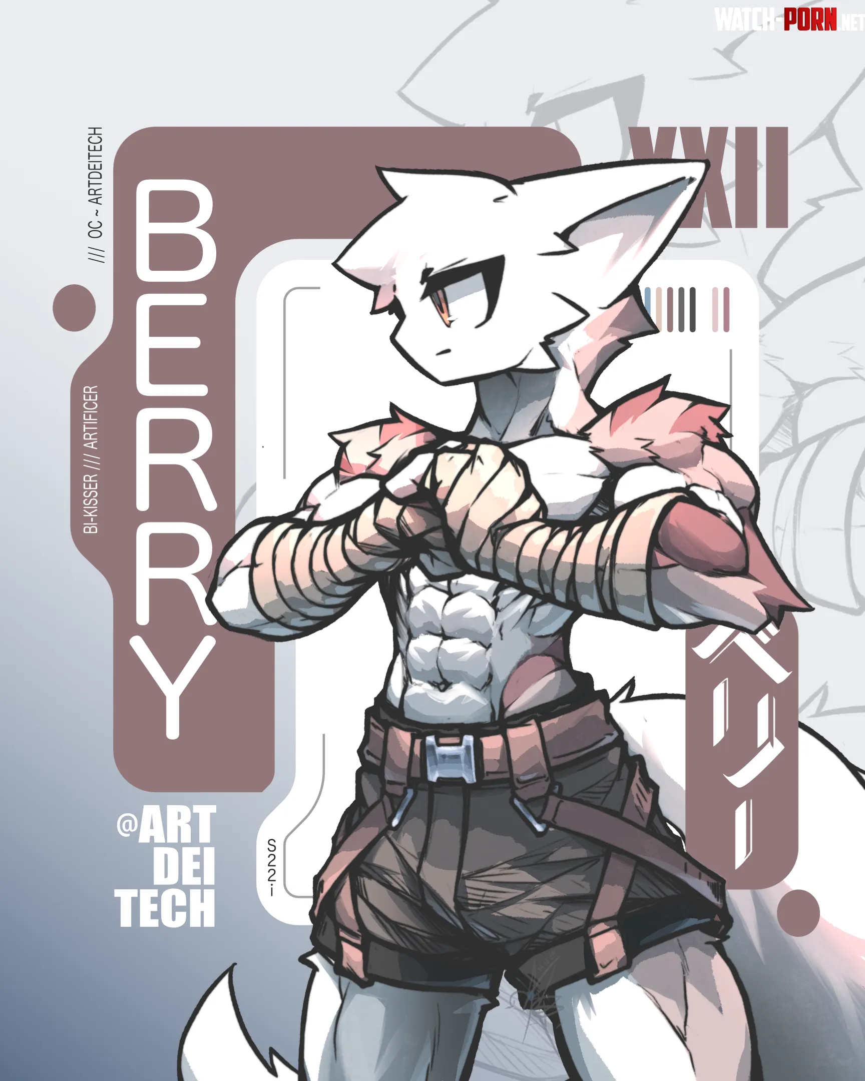 OC Lookin for a fight art by me by Art_Dei_Tech