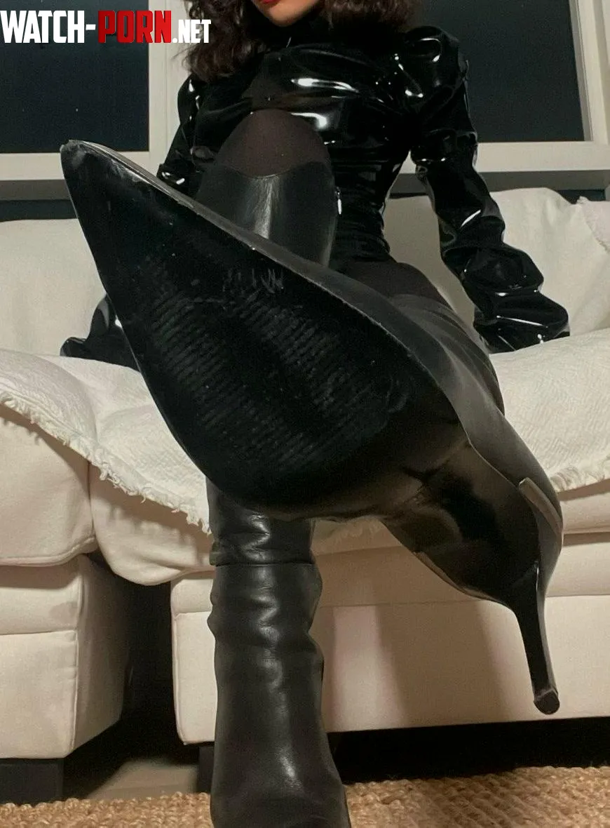 The soles of my leather boots are not going to clean themselves by beautifulbaddie18