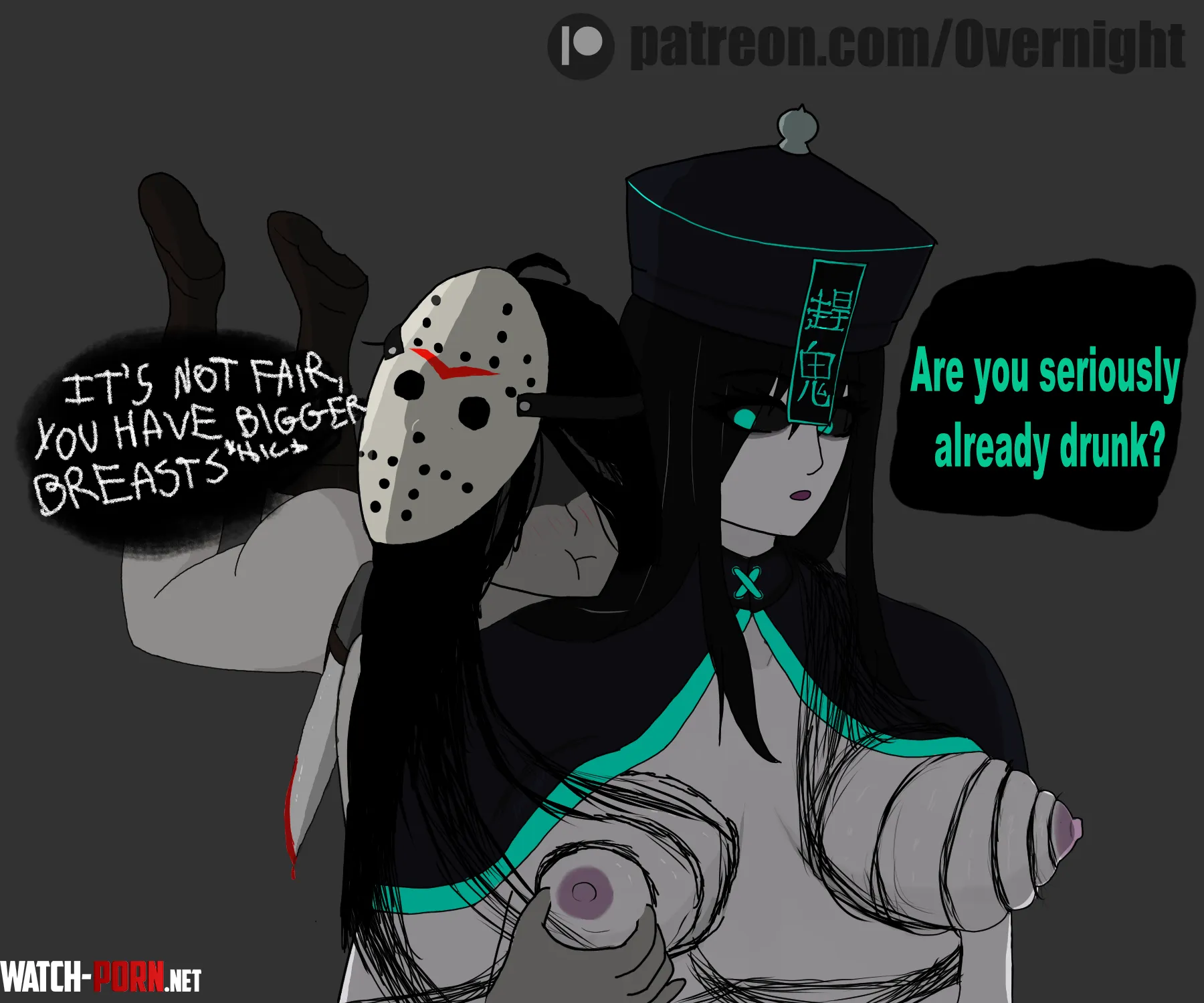 Spooky friends OC Overnight by _0vernight_