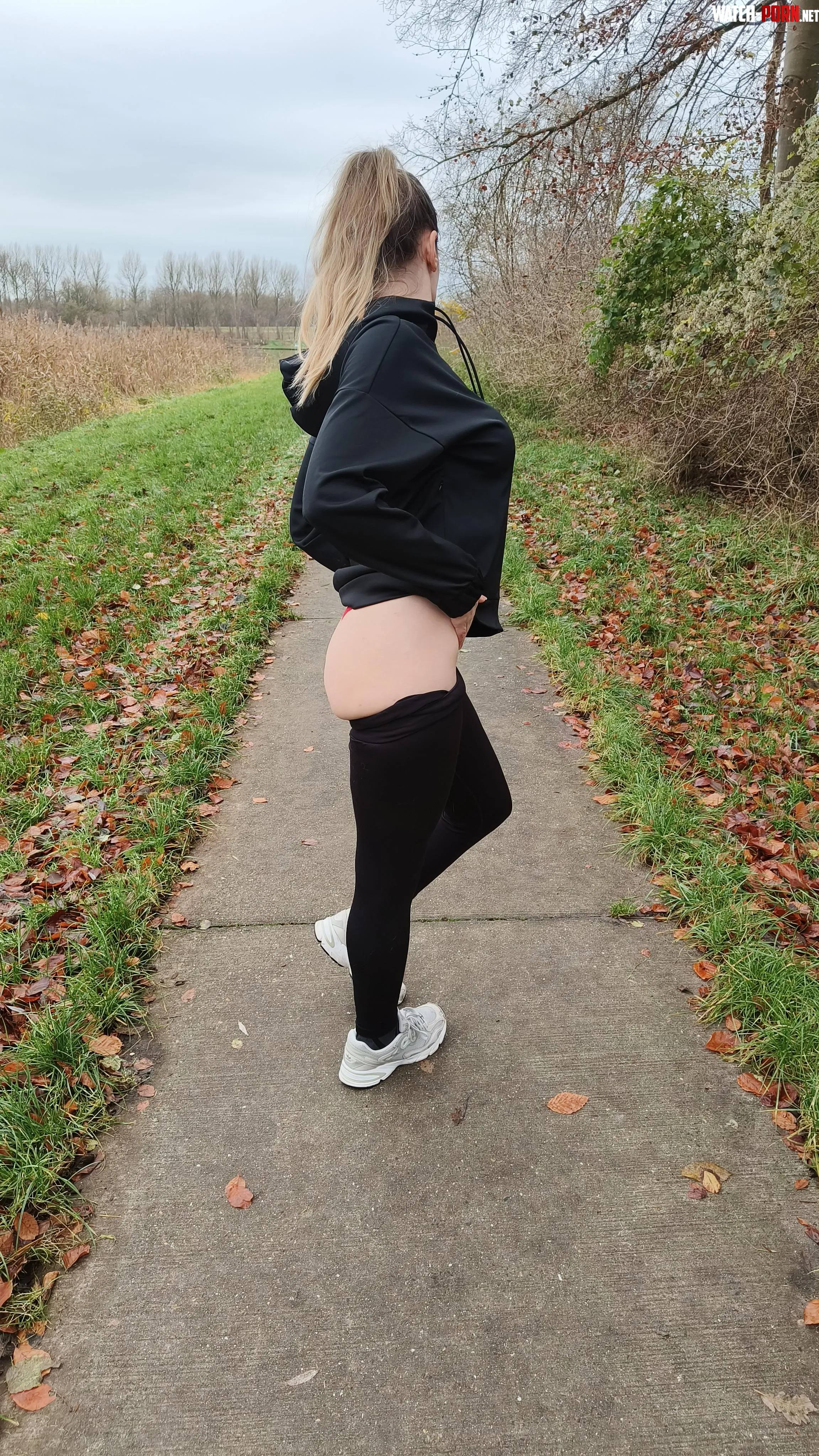 Proud buttslut showing off at the park by NaughtyxxLala