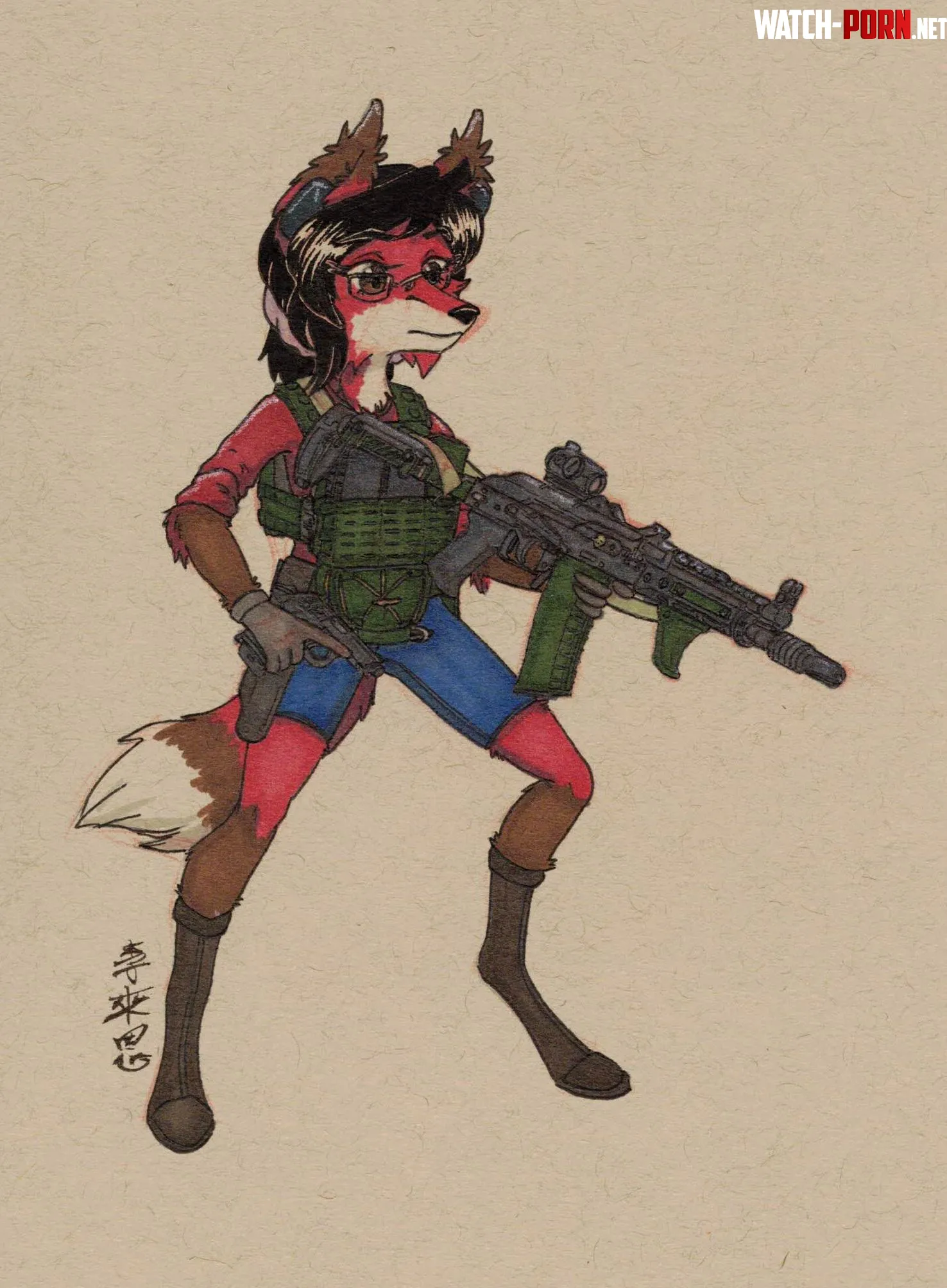 Gun Day Sunday 213 Art By Me by Pyre_Vulpine