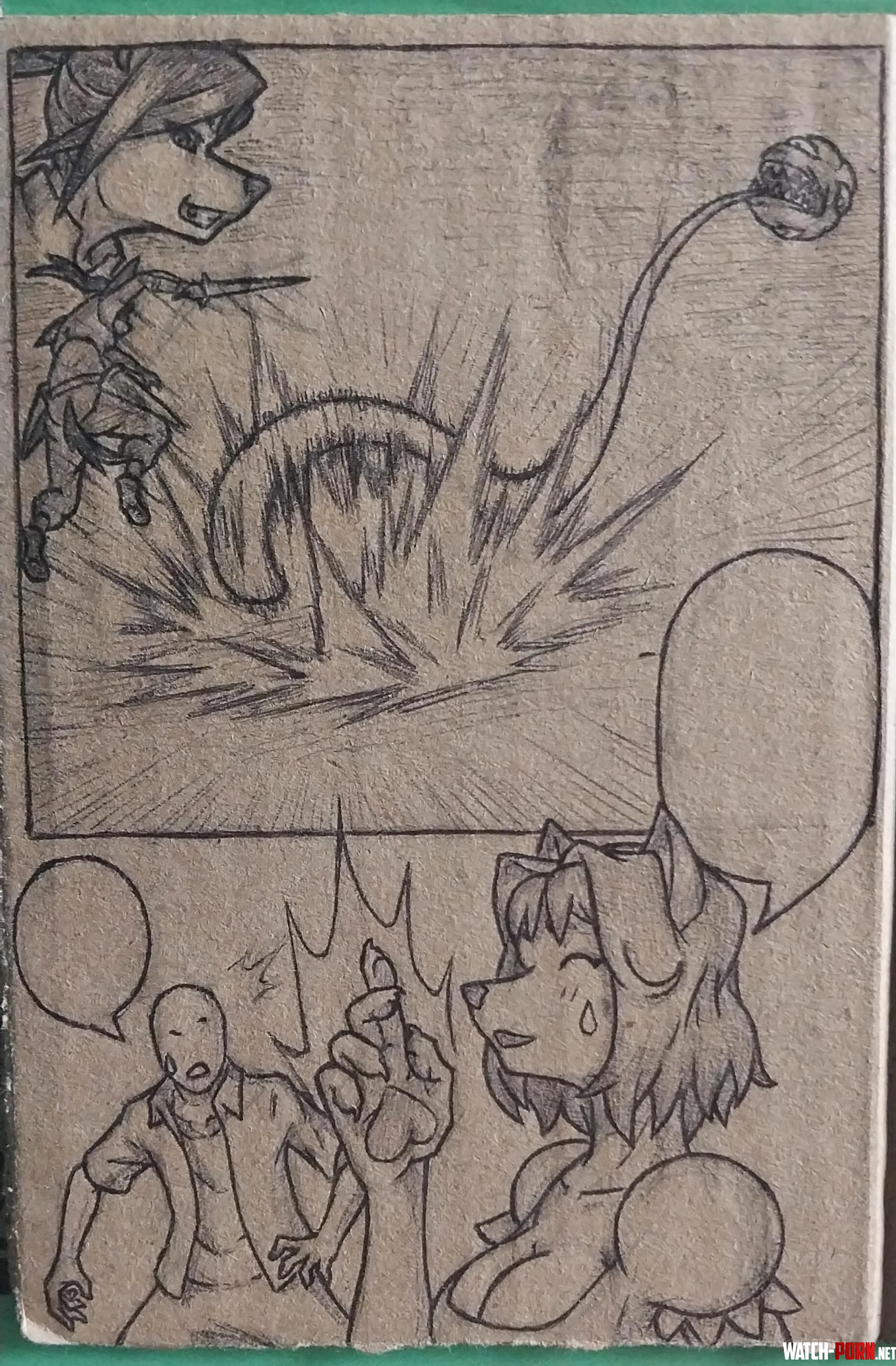 Page from a manga I was working on P art by me by Gallant_Mr_Wolf