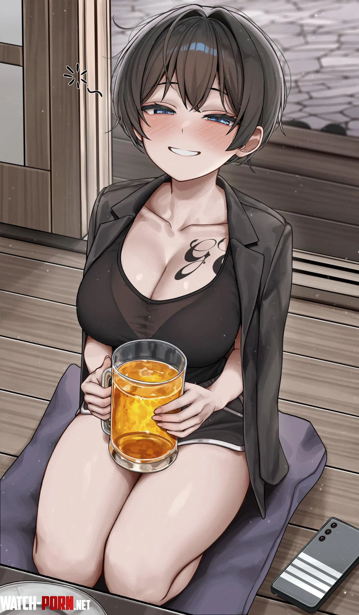 Enjoying A Drink Original by A_MASSIVE_PERVERT