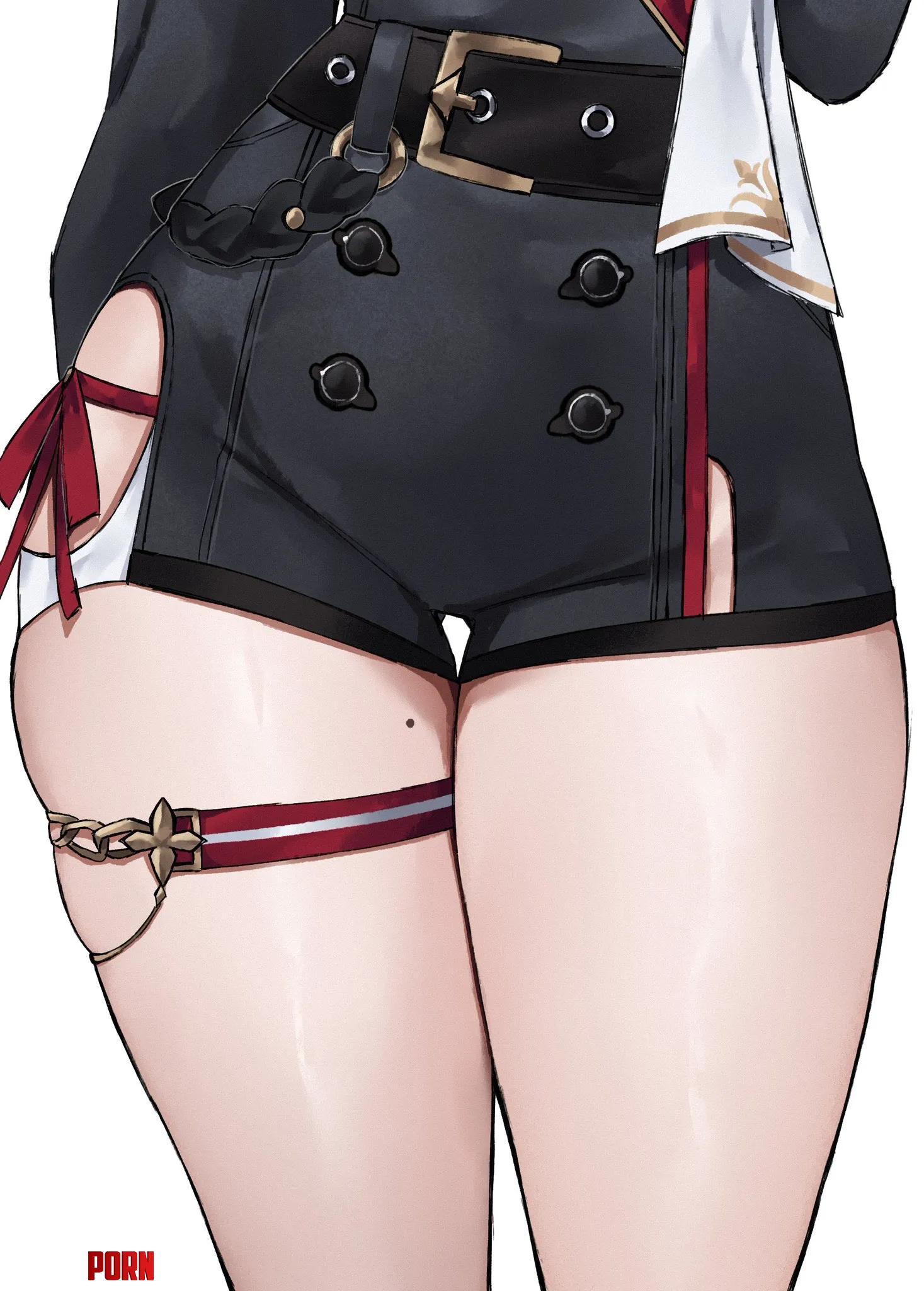 A mole on Topaz thighs by cloudyfigma