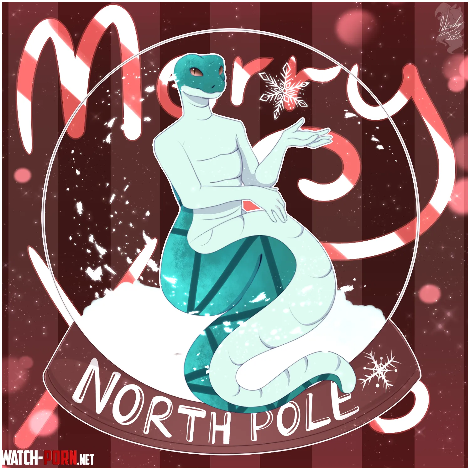 Christmas YCH of riven Natalia on Facebook by Tntmaster14